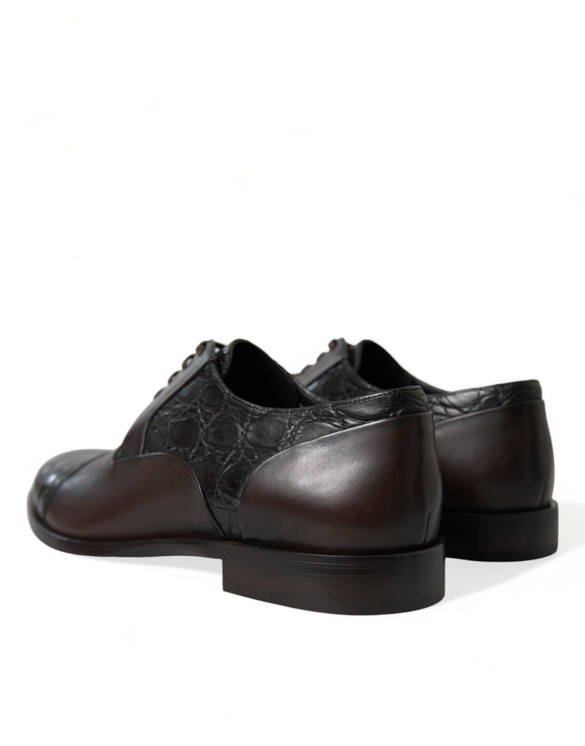 Dolce & Gabbana Brown Exotic Leather Formal Men Dress Shoes - DEA STILOSA MILANO