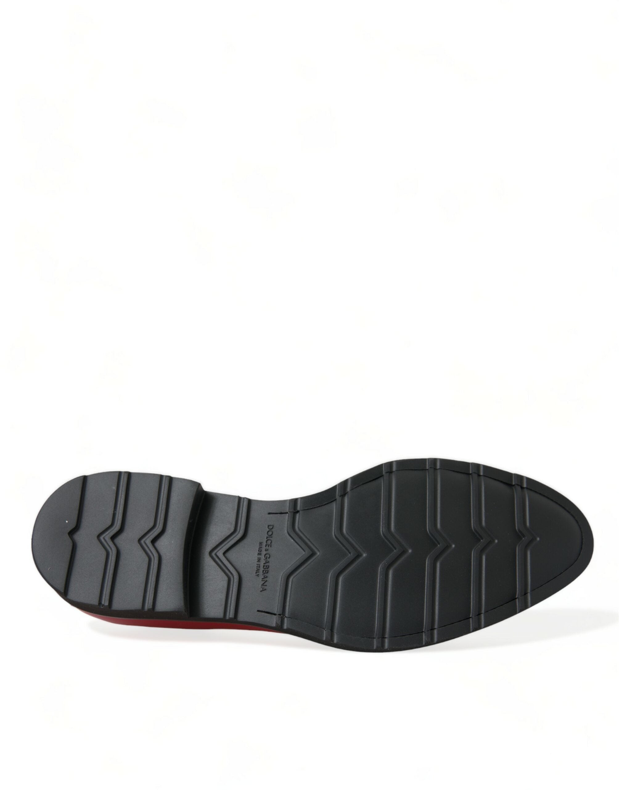 Dolce & Gabbana Red Leather Lace Up Oxford Men Dress Shoes - DEA STILOSA MILANO