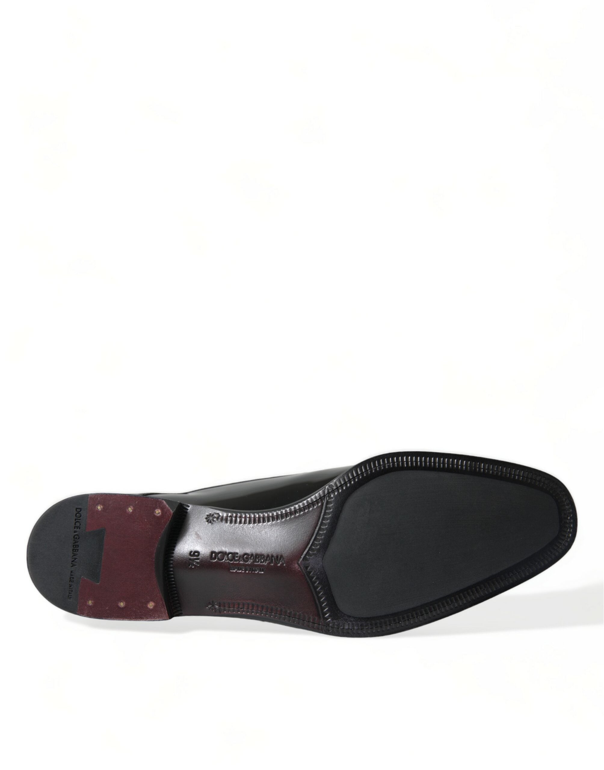 Dolce & Gabbana Black Calfskin Leather Derby Dress Shoes - DEA STILOSA MILANO