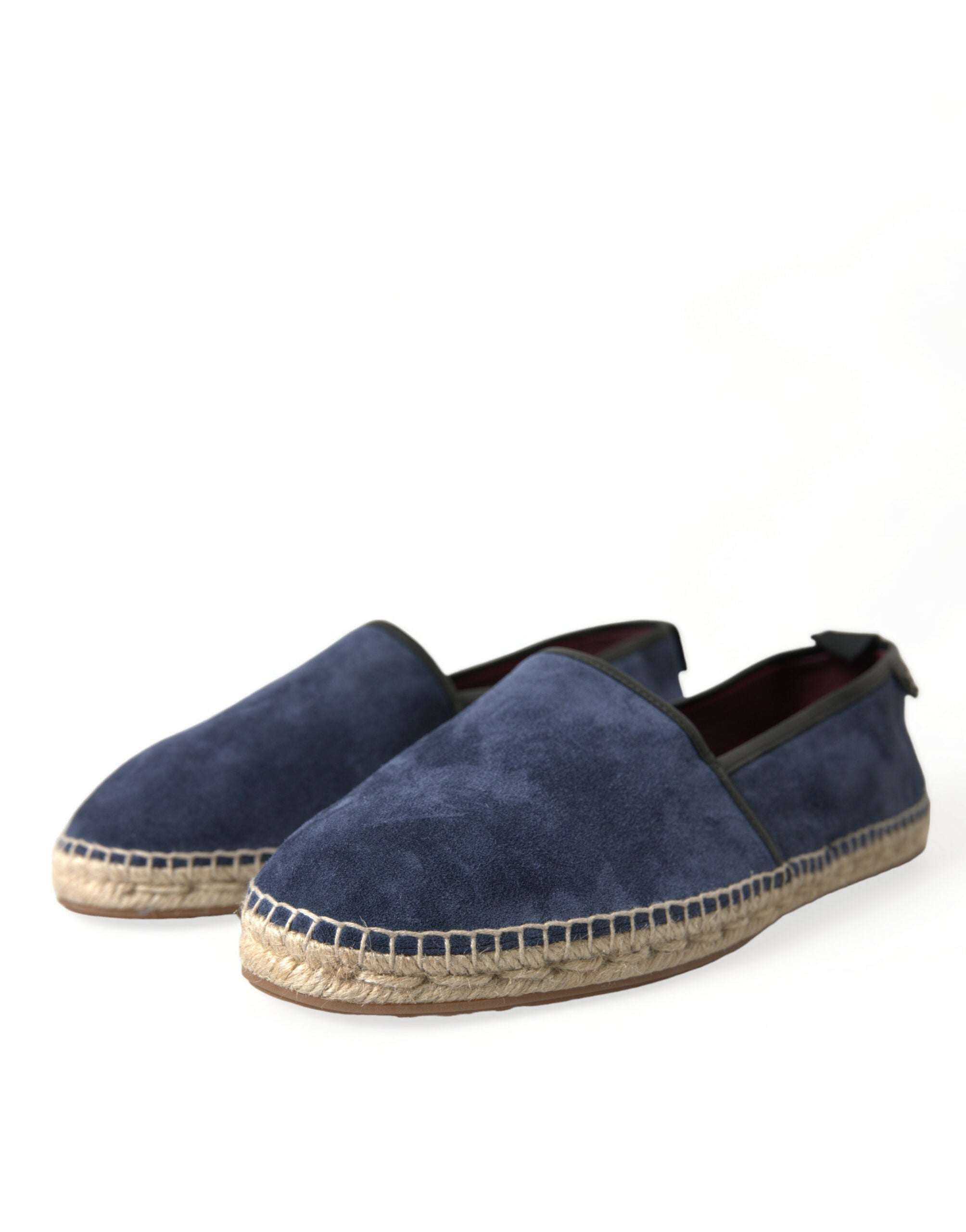 Dolce & Gabbana Blue Leather Suede Slip On Espadrille Shoes - DEA STILOSA MILANO