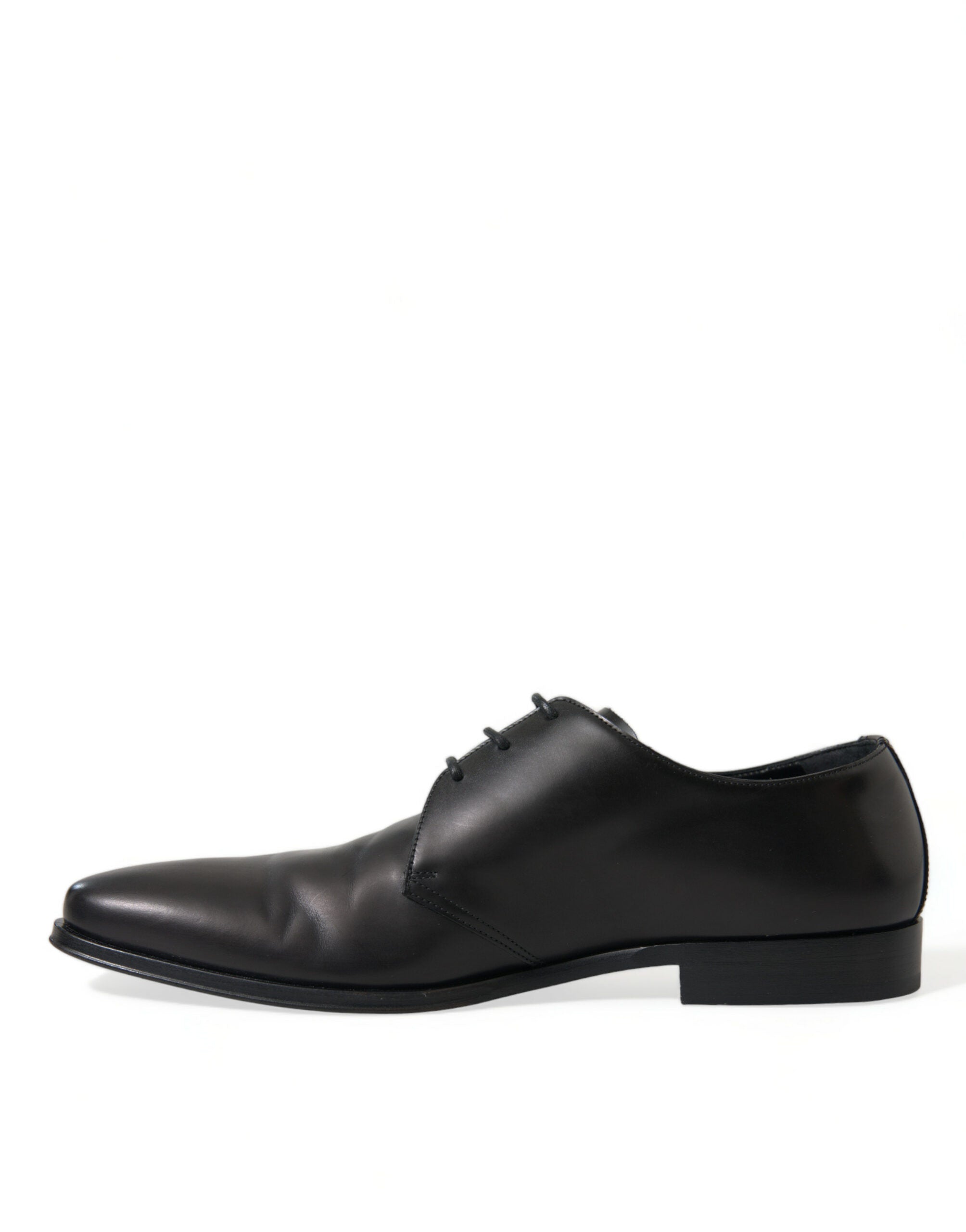 Dolce & Gabbana Black Leather Lace Up Formal Derby Dress Shoes - DEA STILOSA MILANO