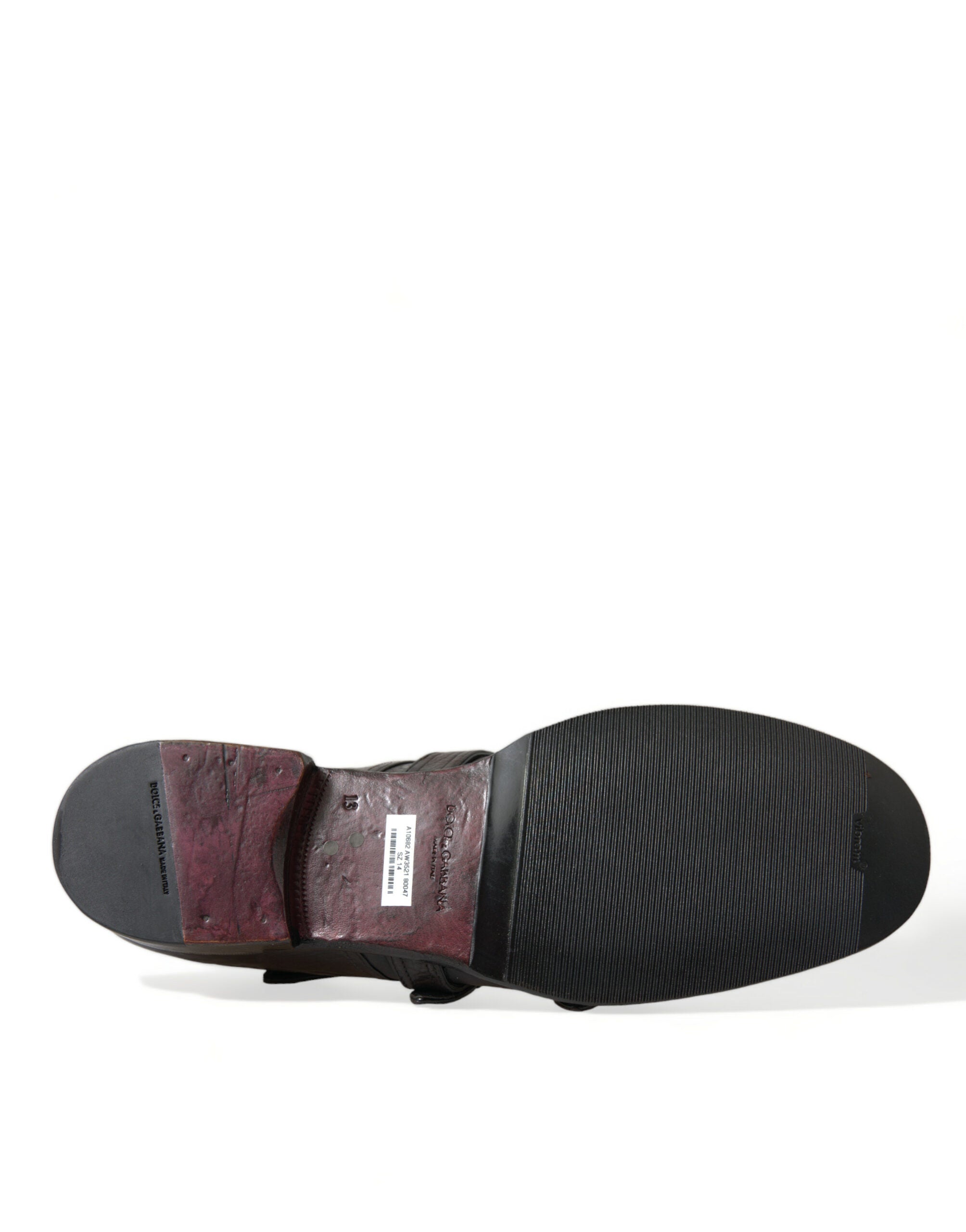 Dolce & Gabbana Brown Leather Strap Formal Dress Shoes - DEA STILOSA MILANO