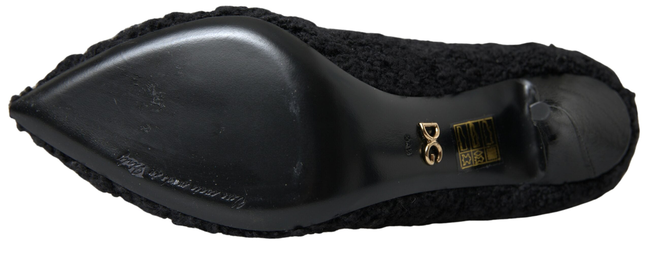 Dolce & Gabbana Black Stiletto Heels Mid Calf Boots - DEA STILOSA MILANO