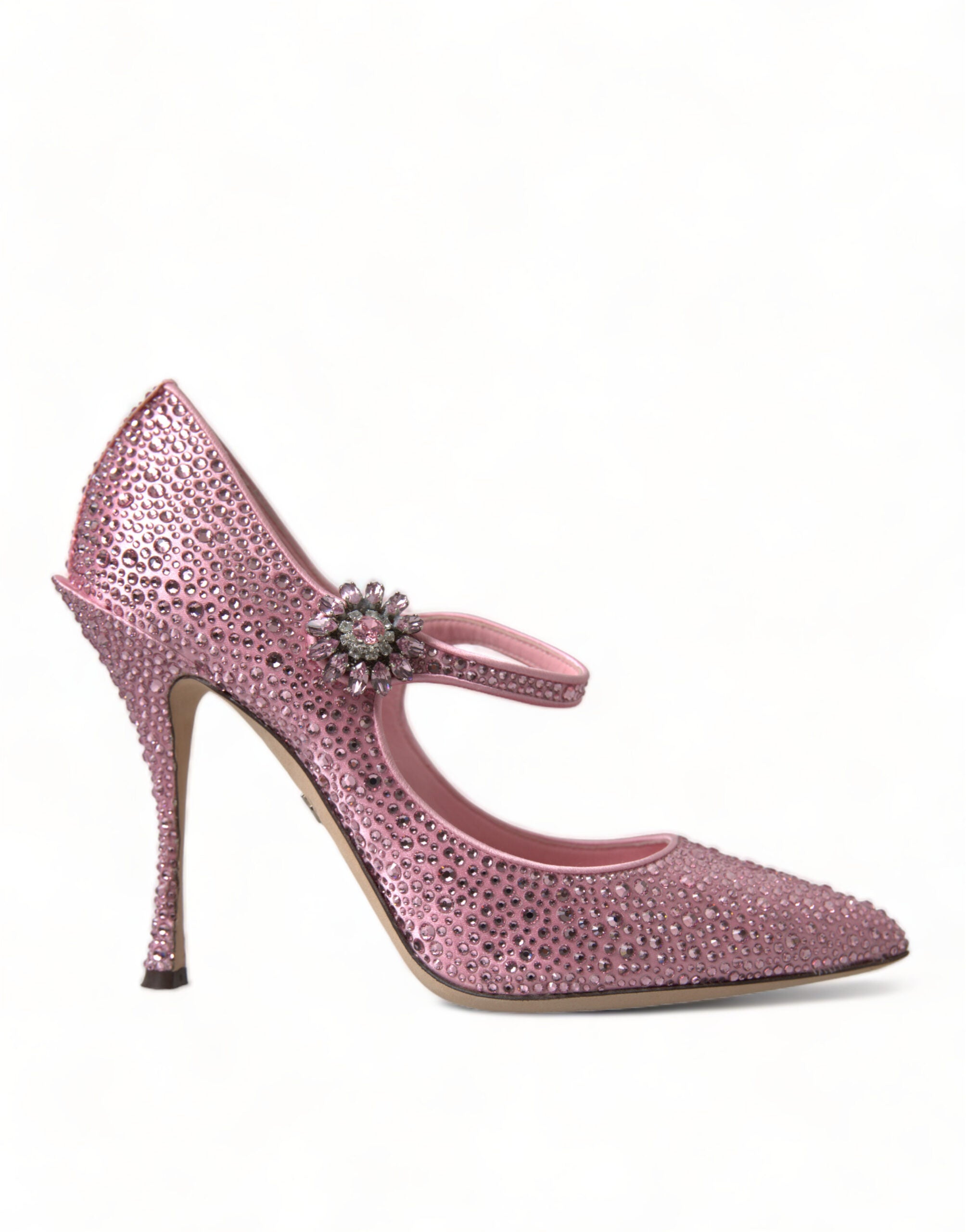 Dolce & Gabbana Pink Strass Crystal Heels Pumps Shoes - DEA STILOSA MILANO