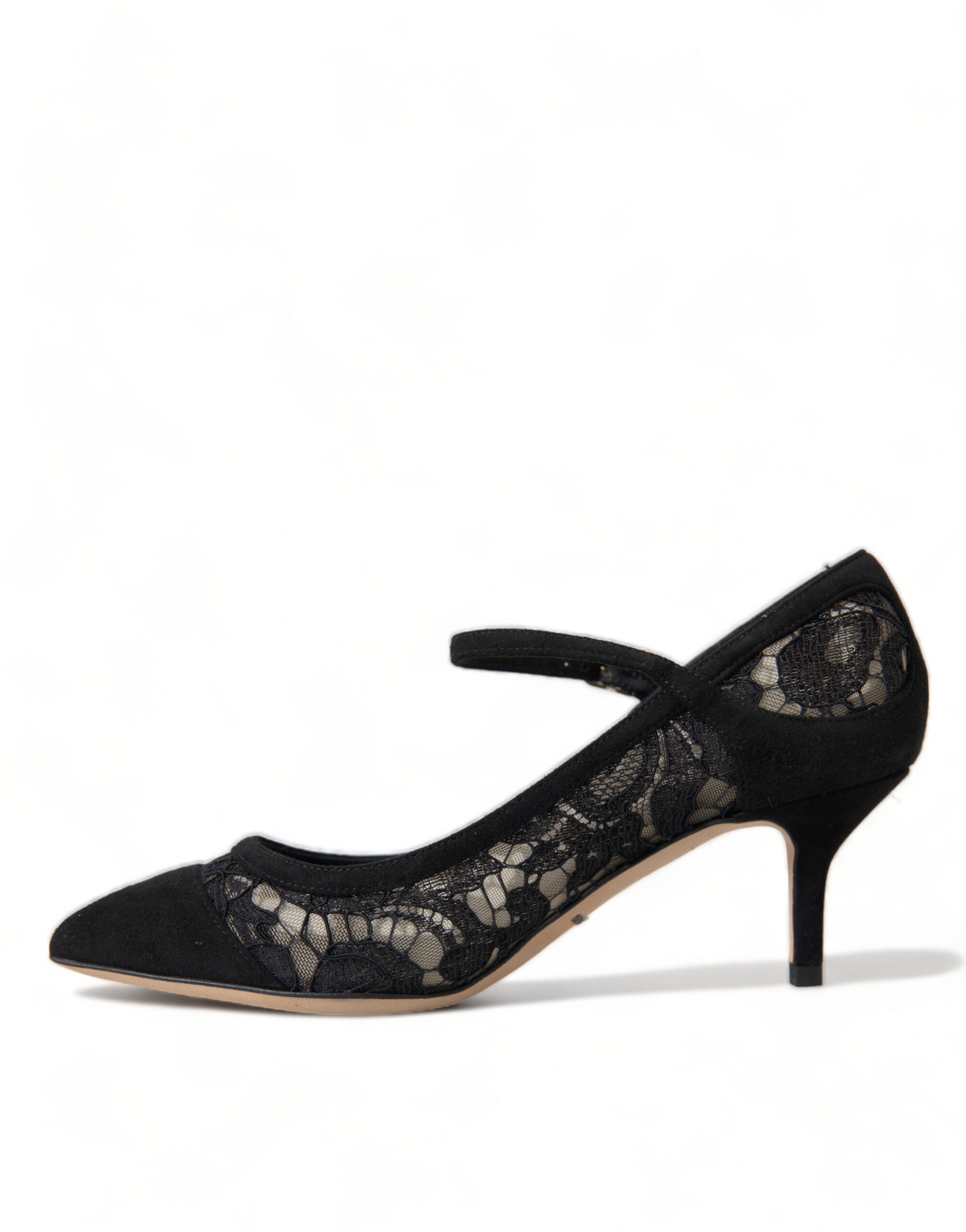 Dolce & Gabbana Black Viscose Taormina Lace Pumps Shoes - DEA STILOSA MILANO