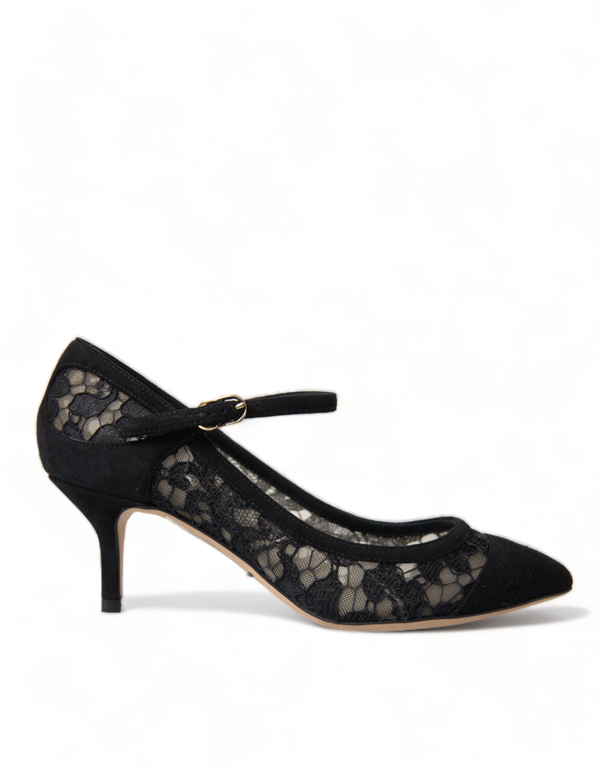 Dolce & Gabbana Black Viscose Taormina Lace Pumps Shoes - DEA STILOSA MILANO