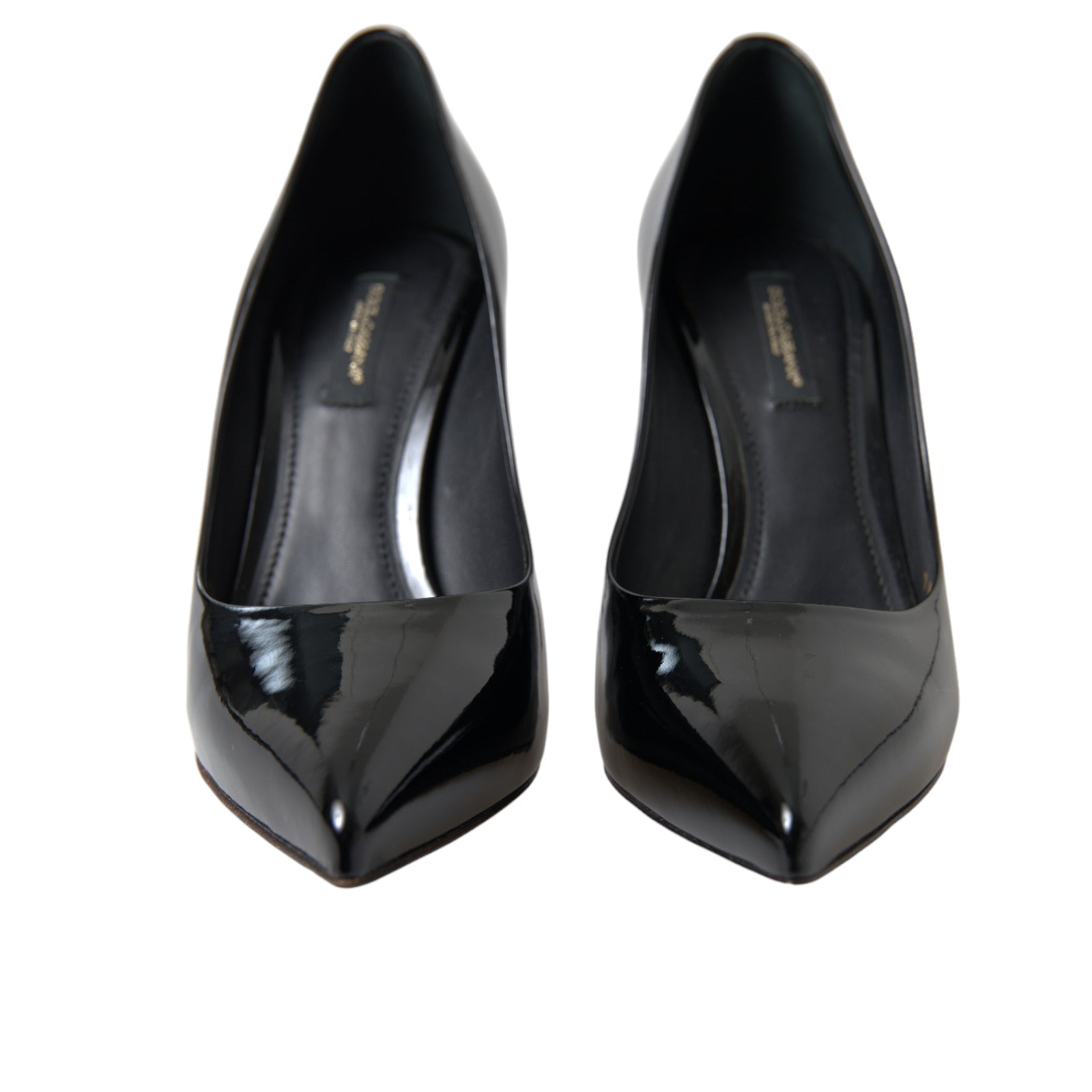 Dolce & Gabbana Black Patent Leather Pumps Heels Shoes - DEA STILOSA MILANO