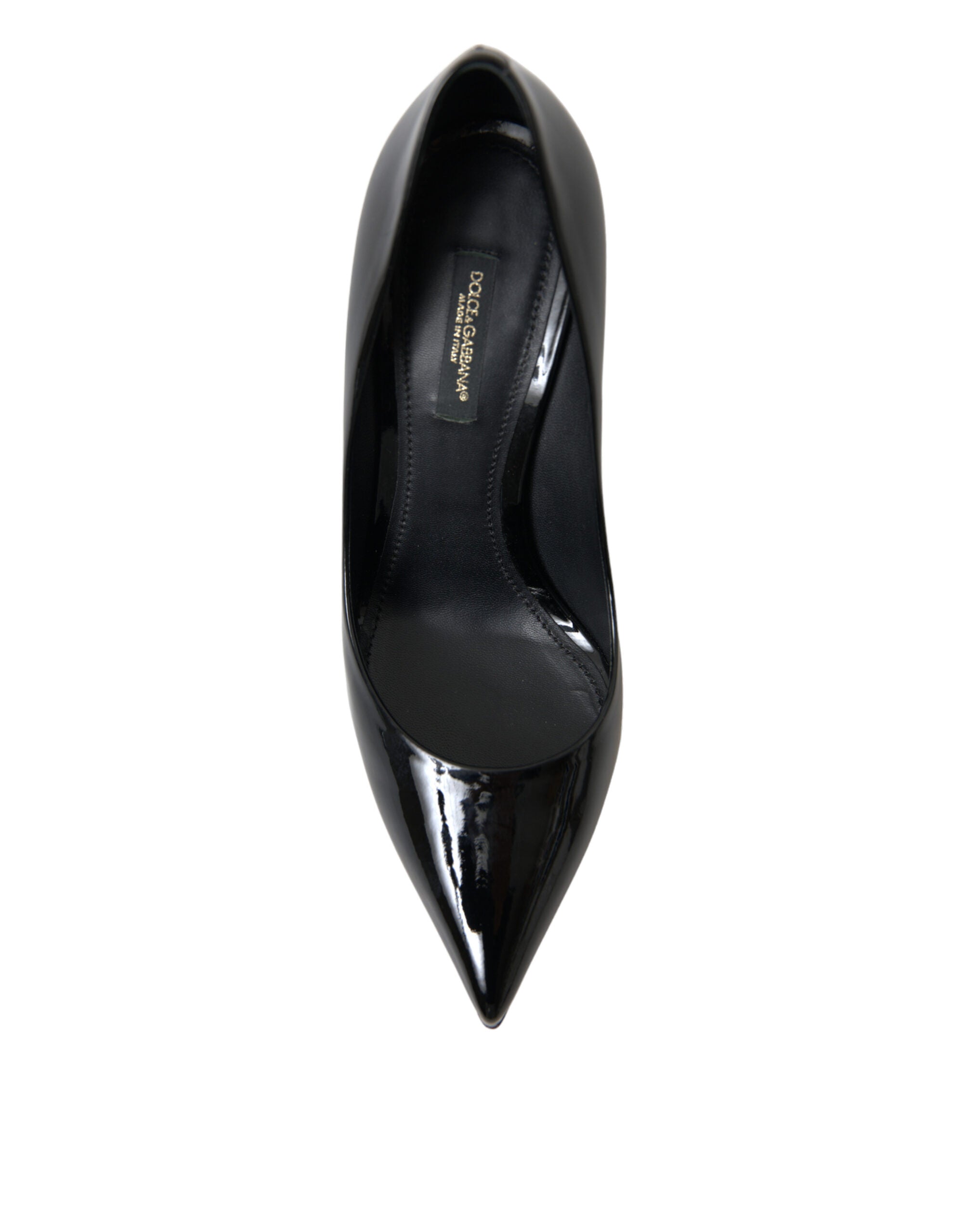 Dolce & Gabbana Black Patent Leather Pumps Heels Shoes - DEA STILOSA MILANO