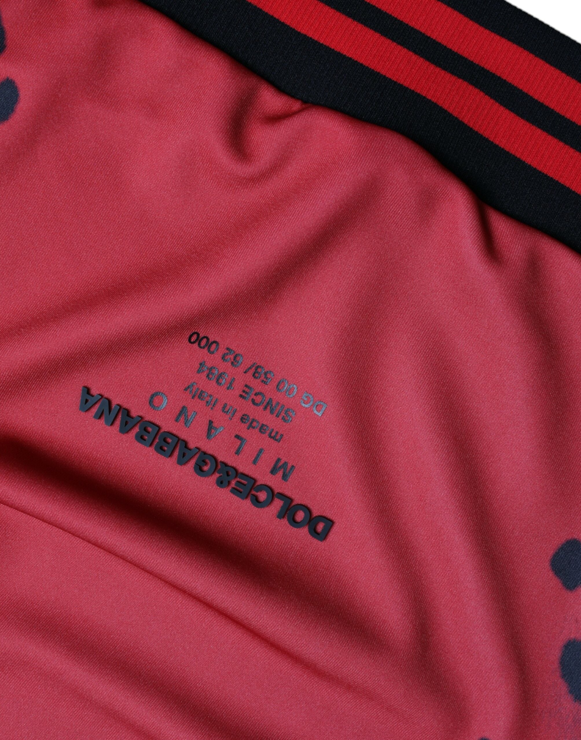 Dolce & Gabbana Red Leopard Polyester Bomber Full Zip Jacket - DEA STILOSA MILANO