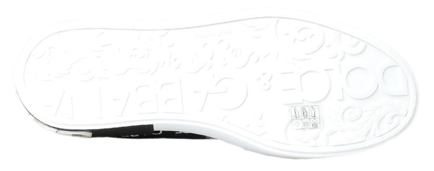 Dolce & Gabbana Red White Flat Sneakers Loafers Shoes - DEA STILOSA MILANO