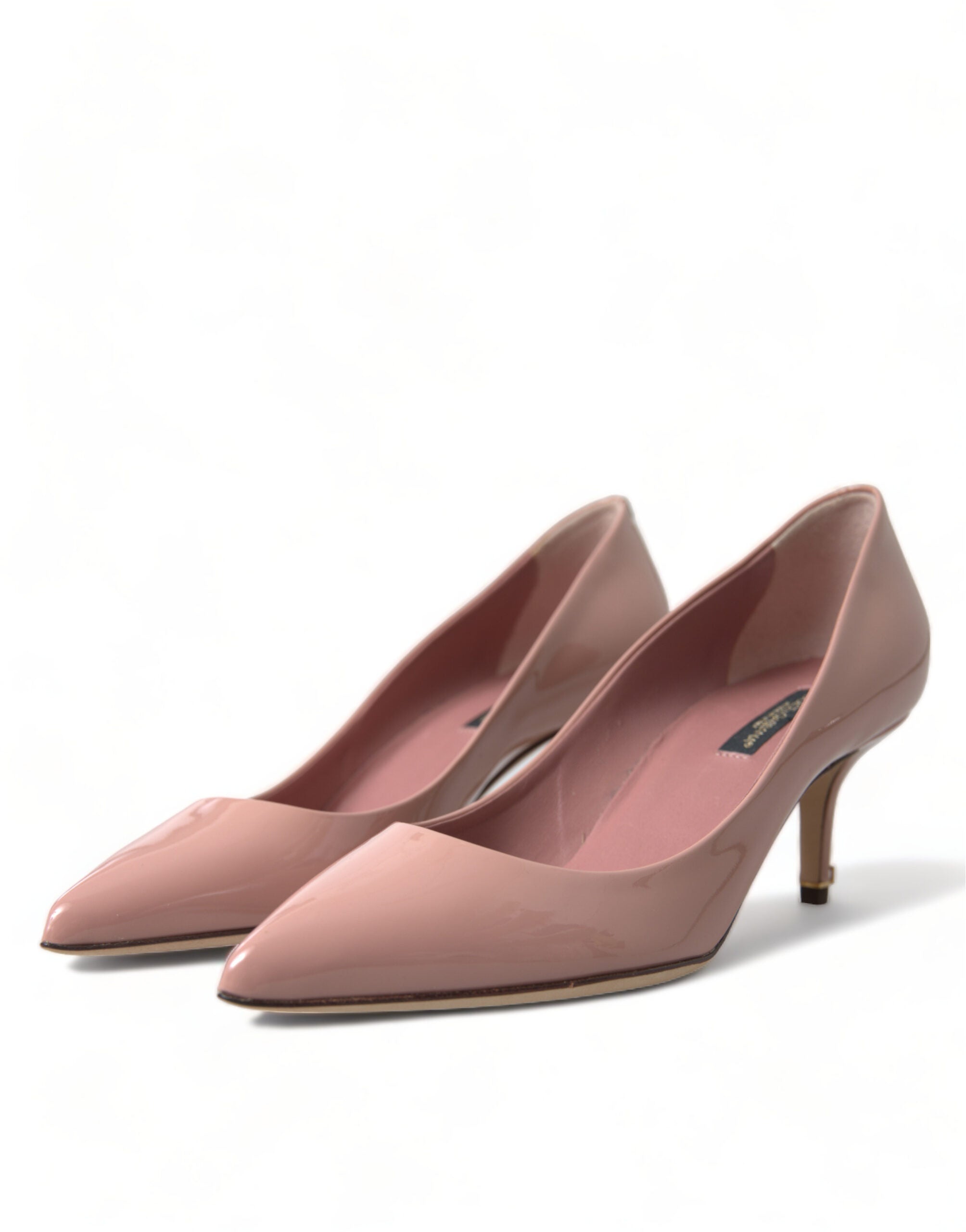 Dolce & Gabbana Pink Patent Leather Pumps Heels Shoes - DEA STILOSA MILANO