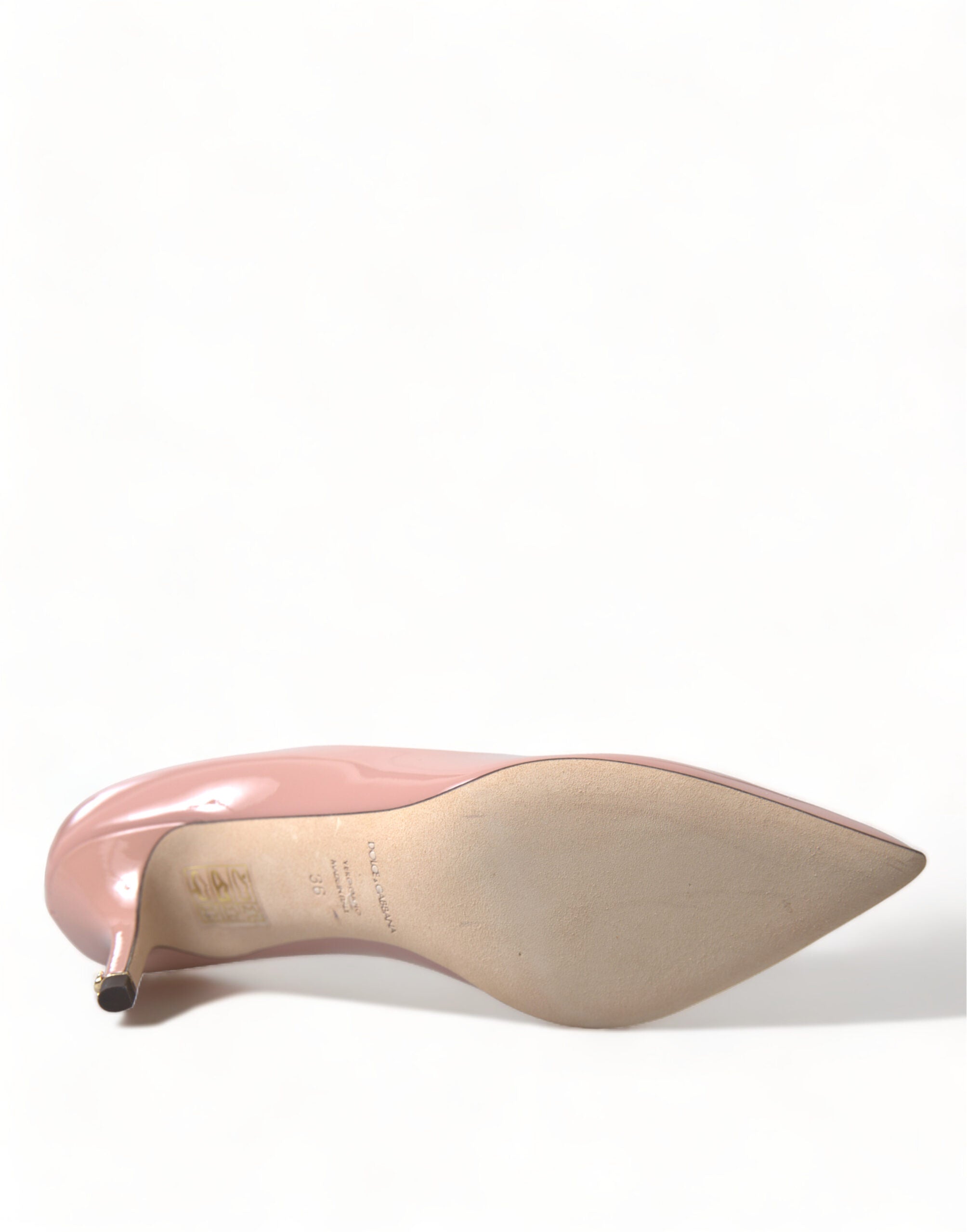 Dolce & Gabbana Pink Patent Leather Pumps Heels Shoes - DEA STILOSA MILANO