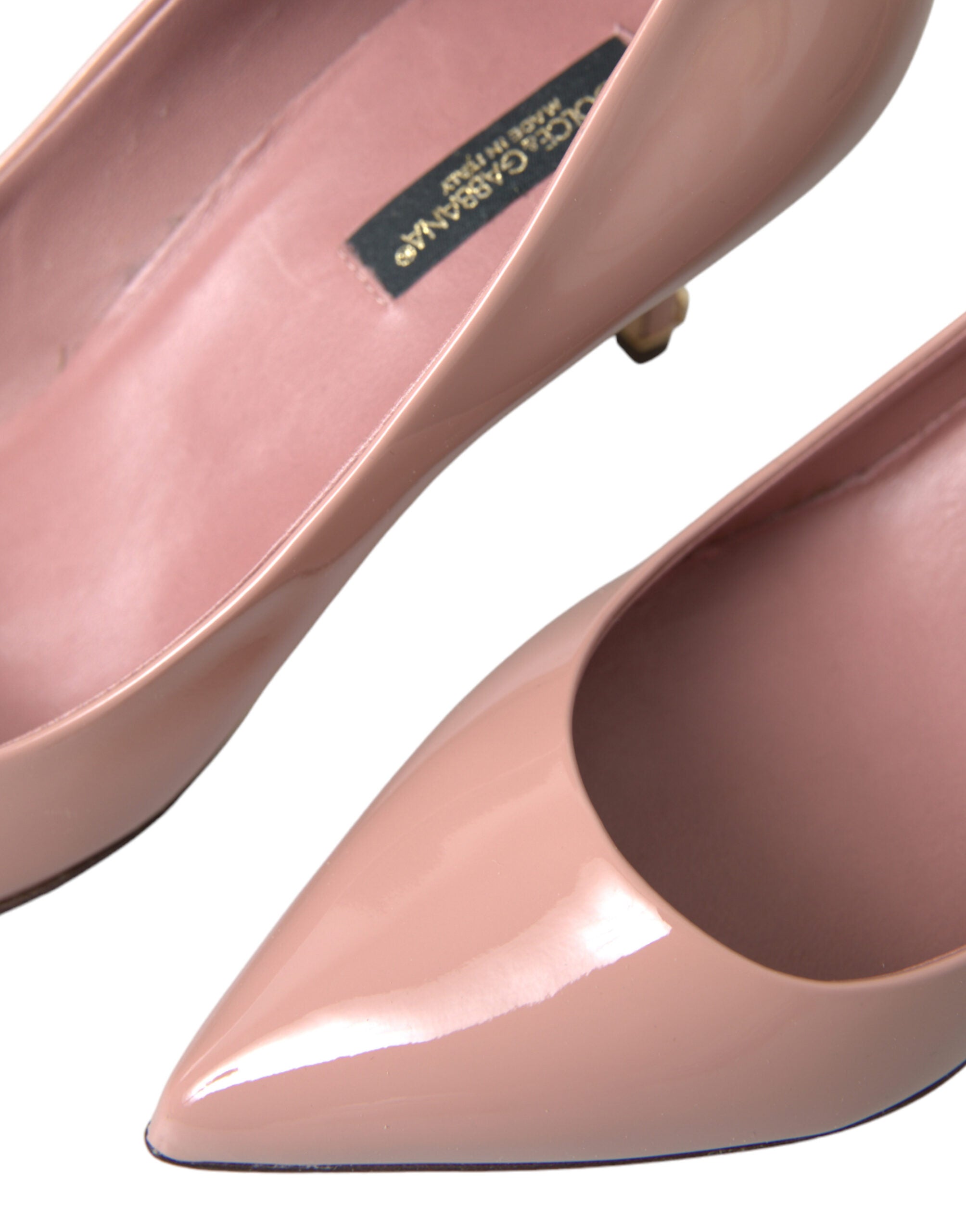 Dolce & Gabbana Pink Patent Leather Pumps Heels Shoes - DEA STILOSA MILANO