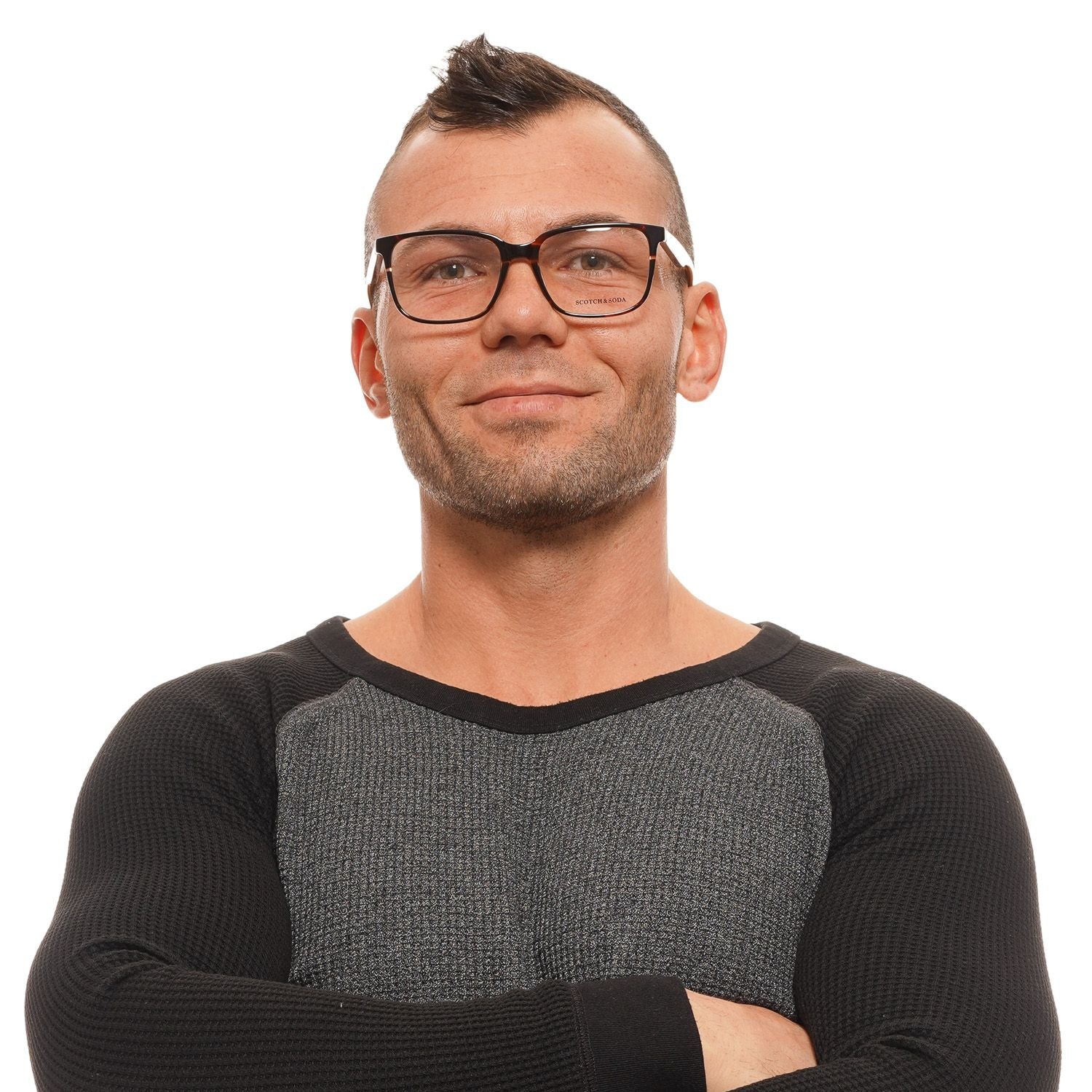 Scotch & Soda Brown Men Optical Frames - DEA STILOSA MILANO