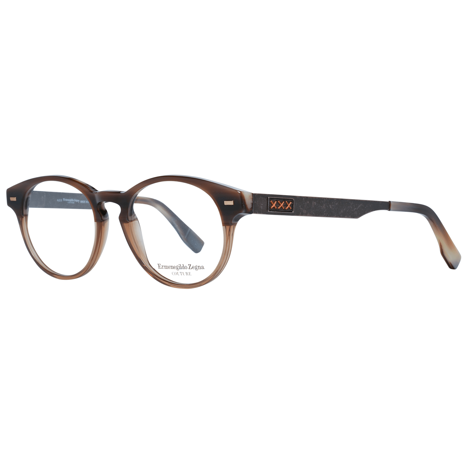 Zegna Couture Brown Men Optical Frames - DEA STILOSA MILANO