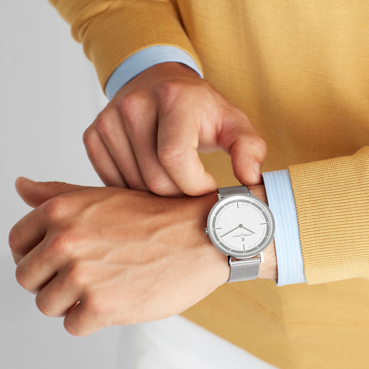 Pierre Cardin Silver Men Watch - DEA STILOSA MILANO