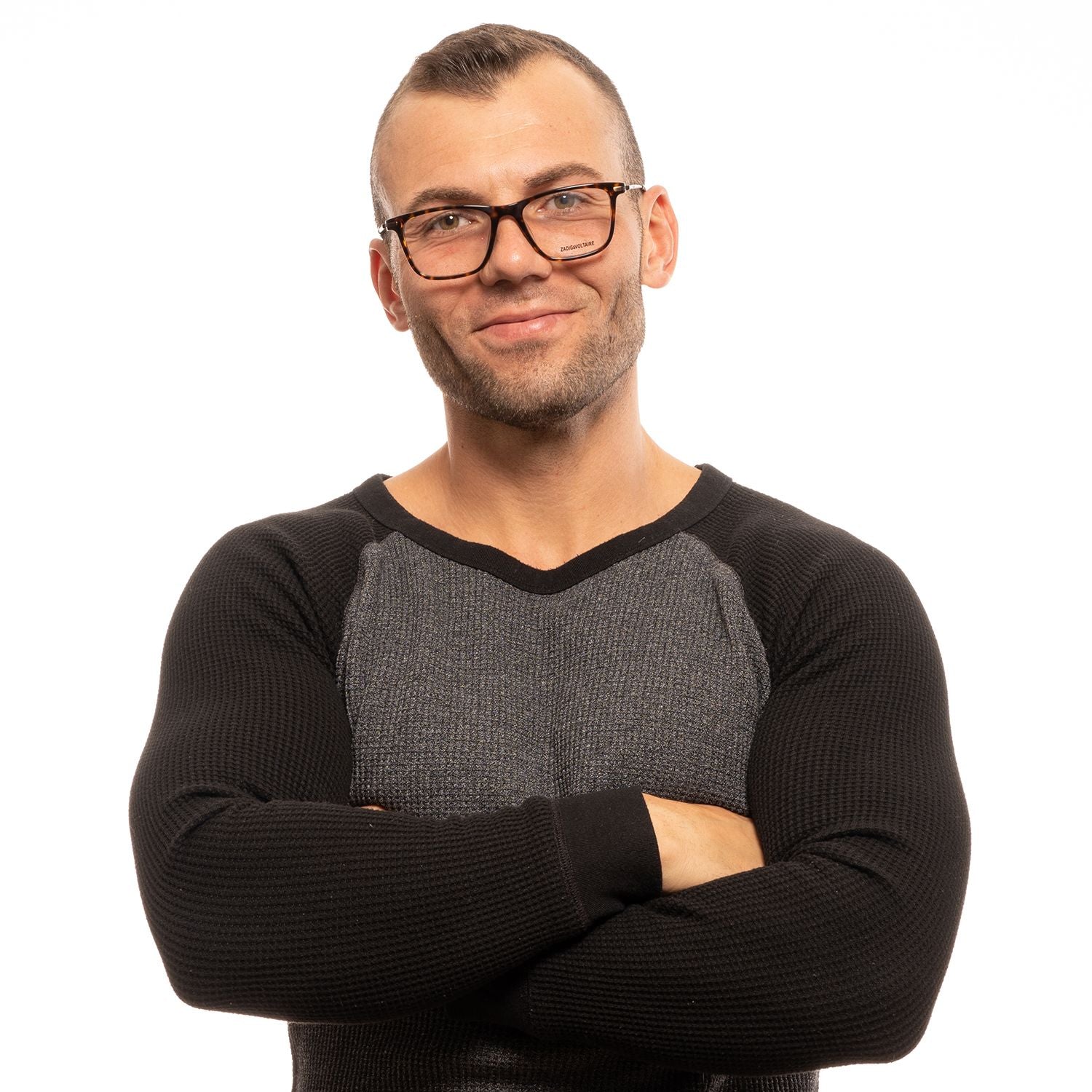 Zadig & Voltaire Brown Men Optical Frames - DEA STILOSA MILANO