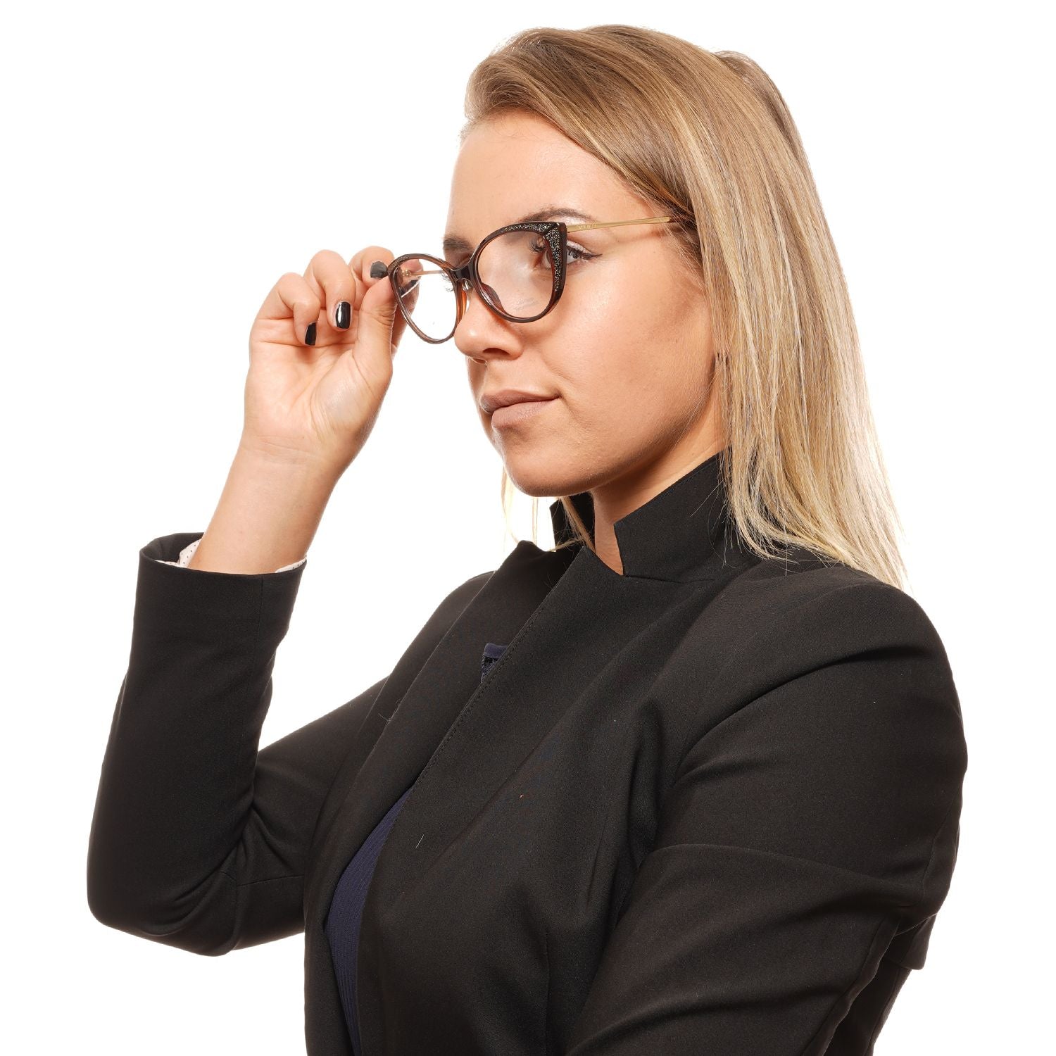 Swarovski Brown Women Optical Frames - DEA STILOSA MILANO