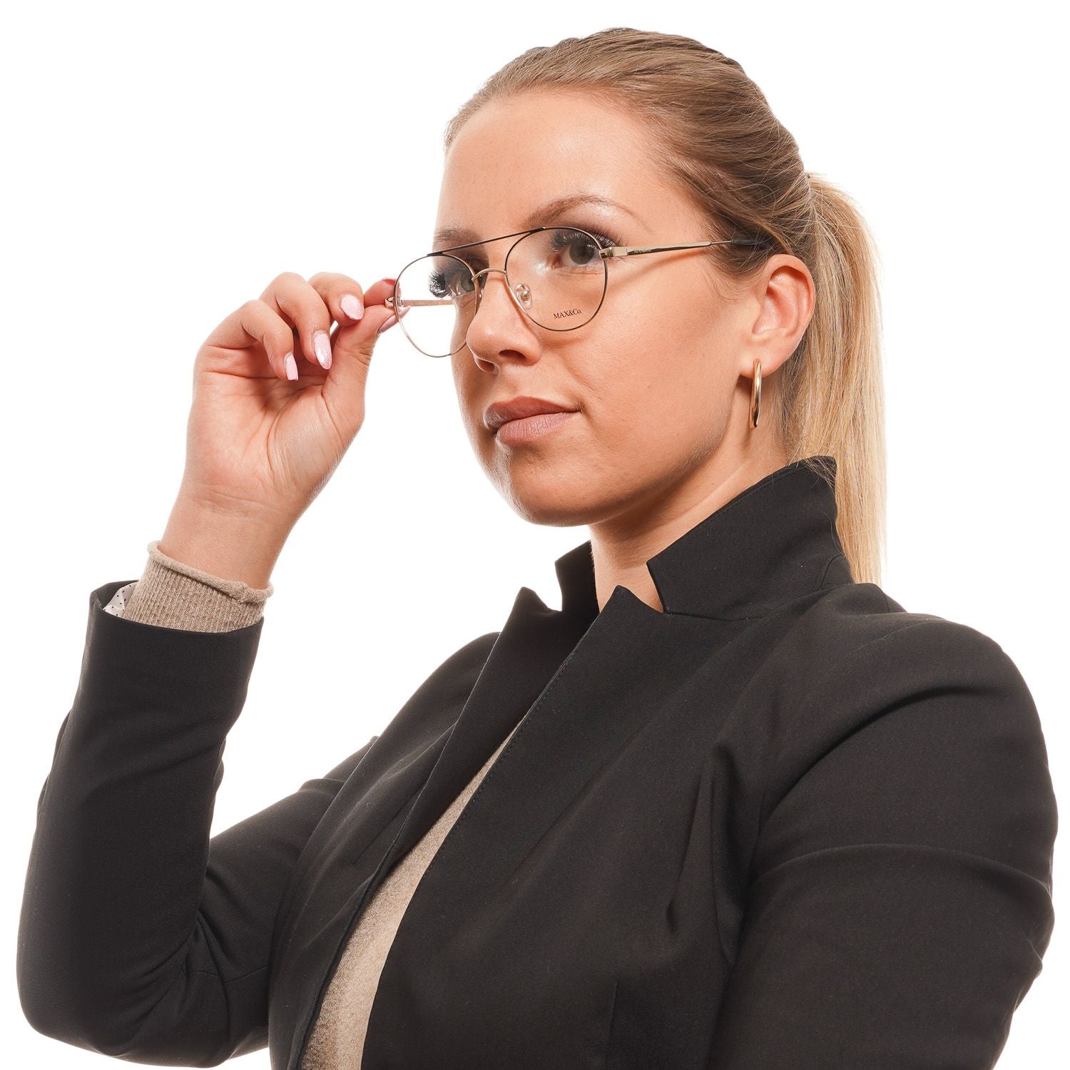 Max & Co Gold Women Optical Frames - DEA STILOSA MILANO