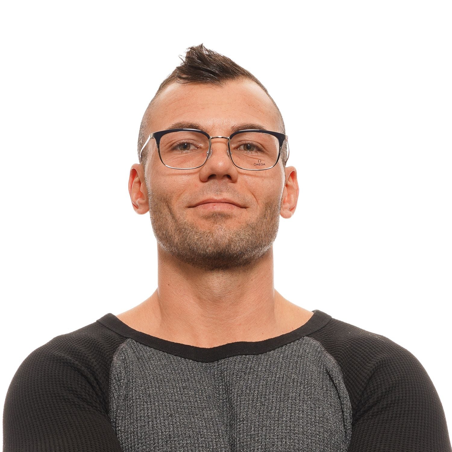Omega Silver Men Optical Frames - DEA STILOSA MILANO