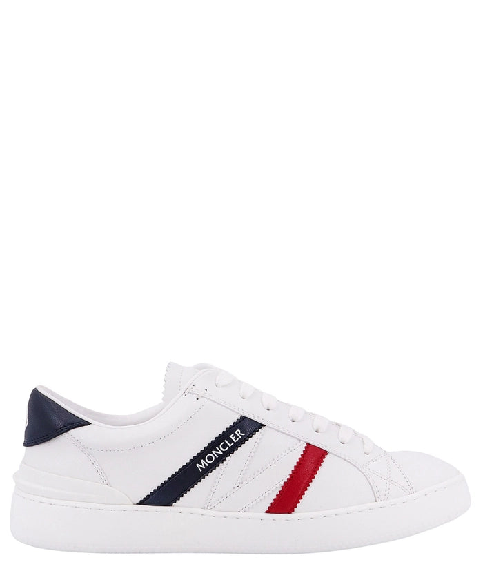 Moncler White Monaco M Low Top Sneakers - DEA STILOSA MILANO
