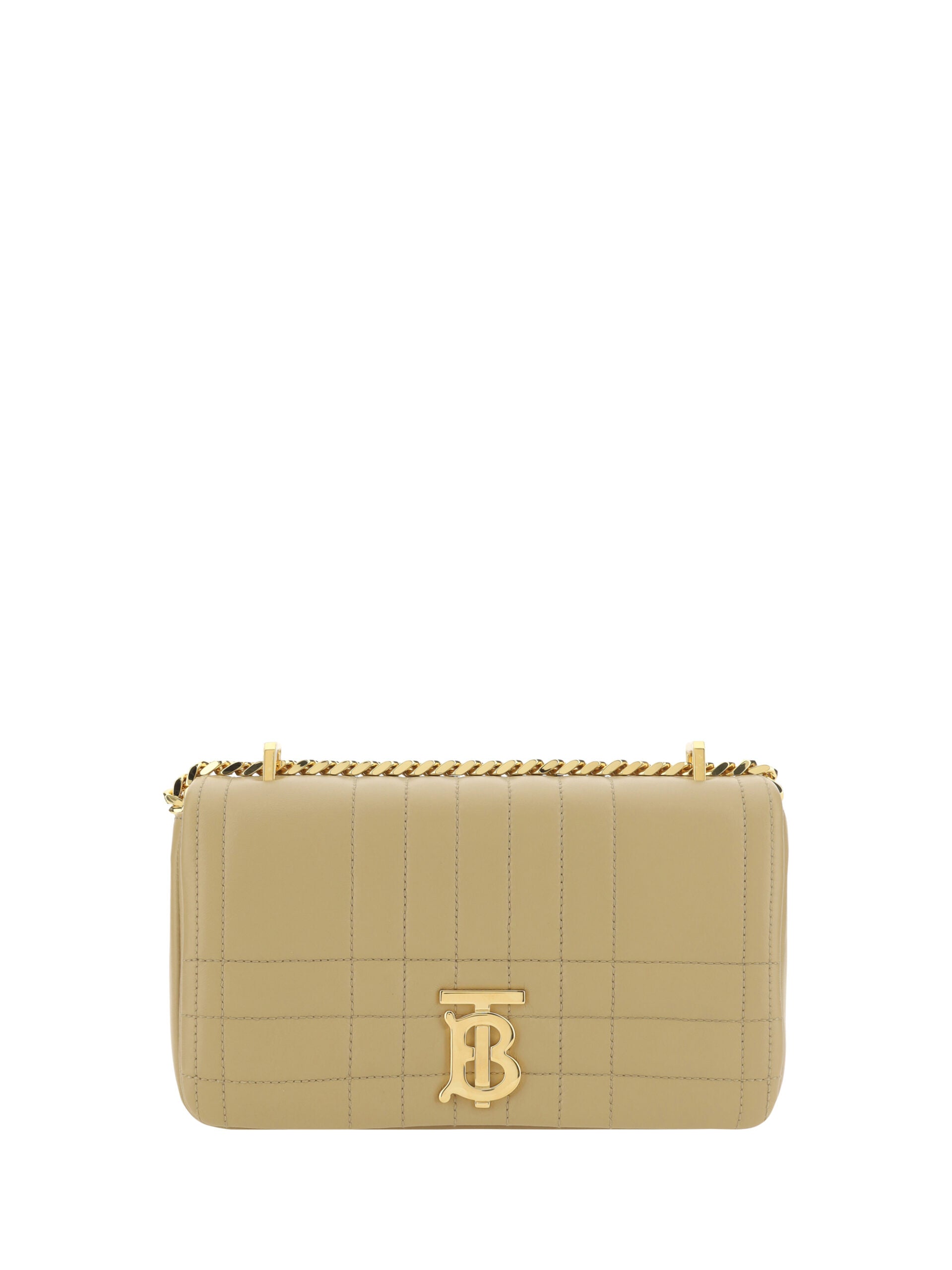 Burberry Oat Beige Leather Lola Shoulder Bag - DEA STILOSA MILANO