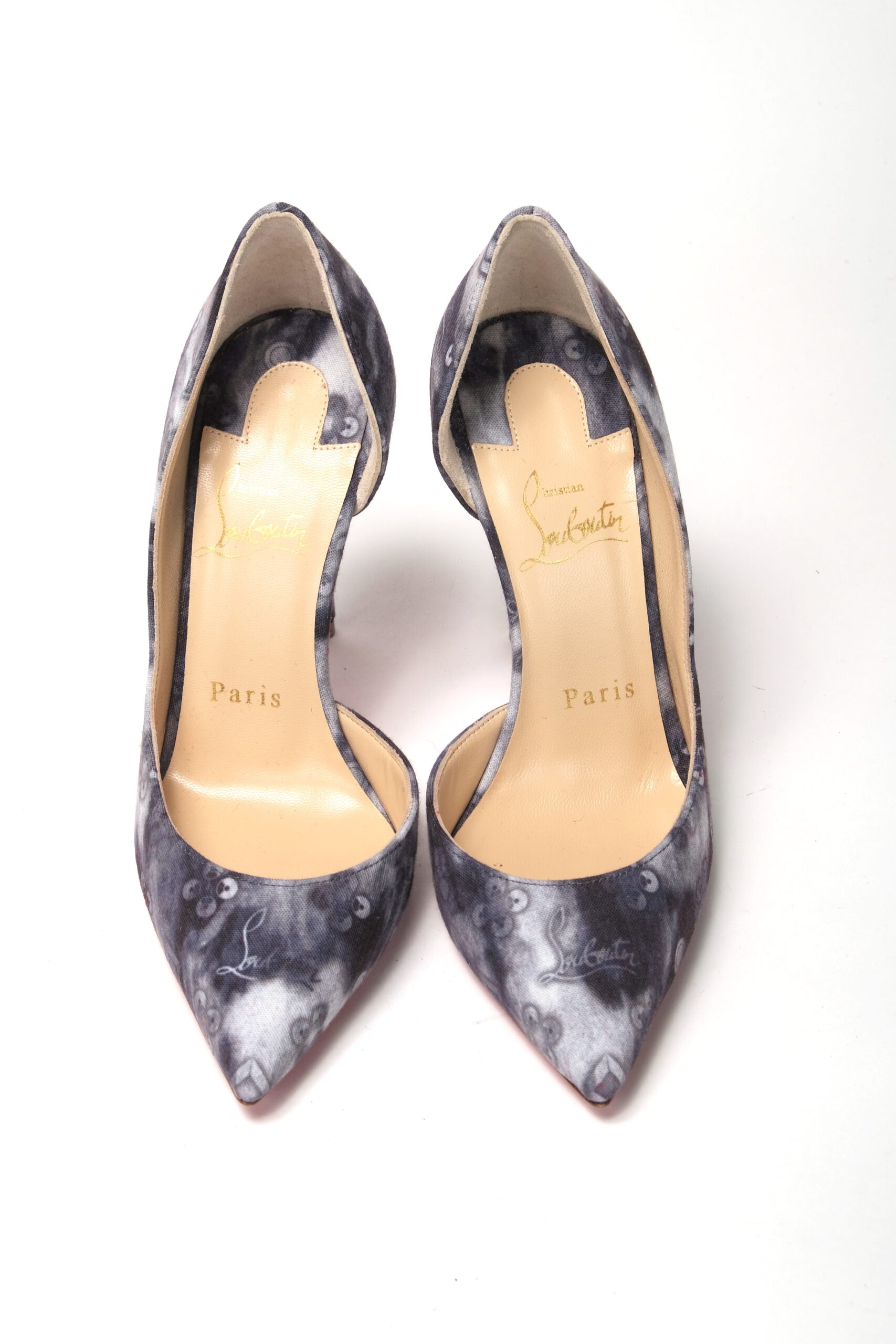 Christian Louboutin Multicolor Denim Print High Heels Pumps - DEA STILOSA MILANO