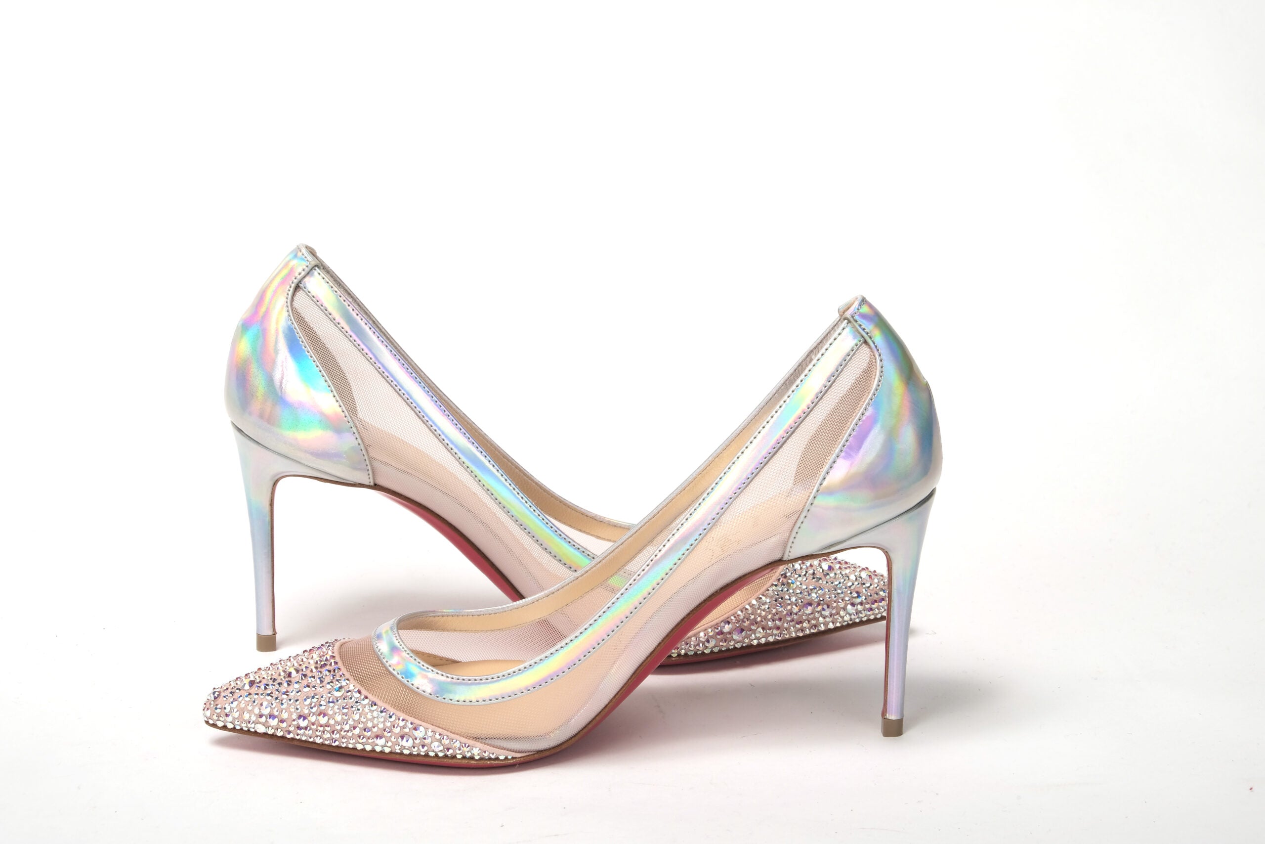 Christian Louboutin Version Rose Embellished High Heels Pumps - DEA STILOSA MILANO