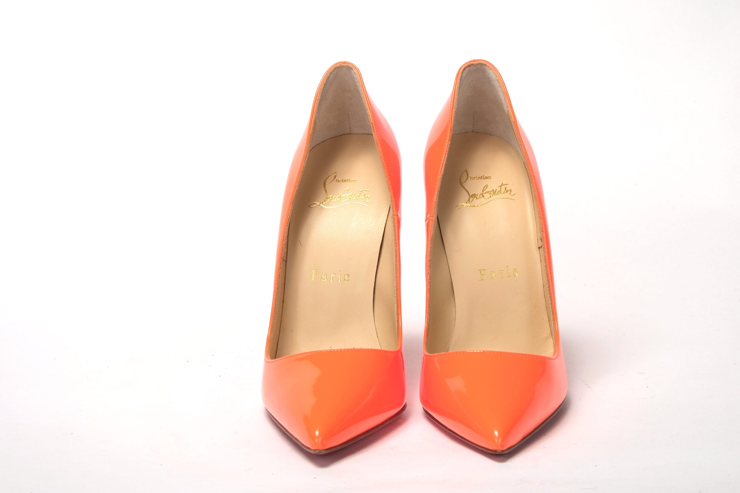 Christian Louboutin Neon Orange So Kate Patent High Heel - DEA STILOSA MILANO