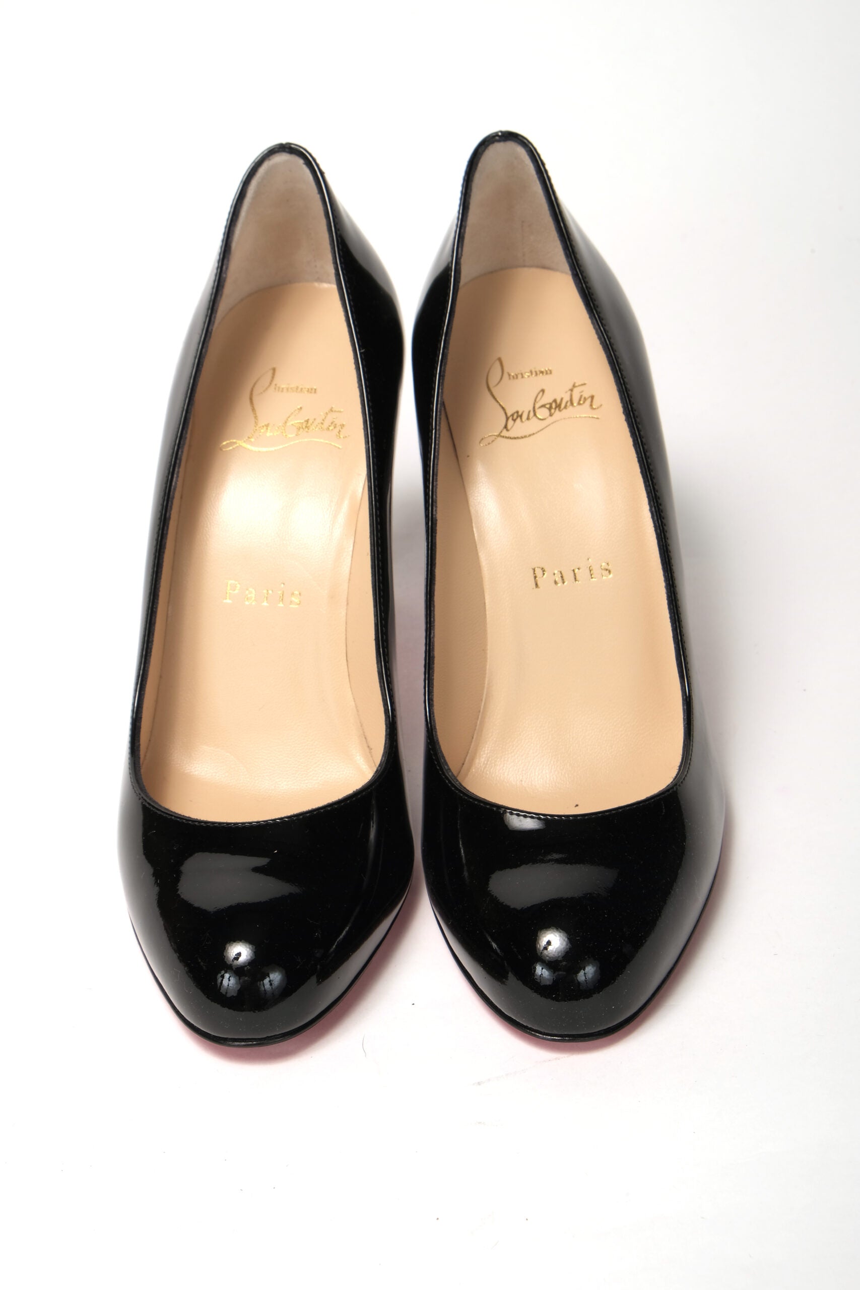 Christian Louboutin Simple Pump 85 Patent Black Heel - DEA STILOSA MILANO