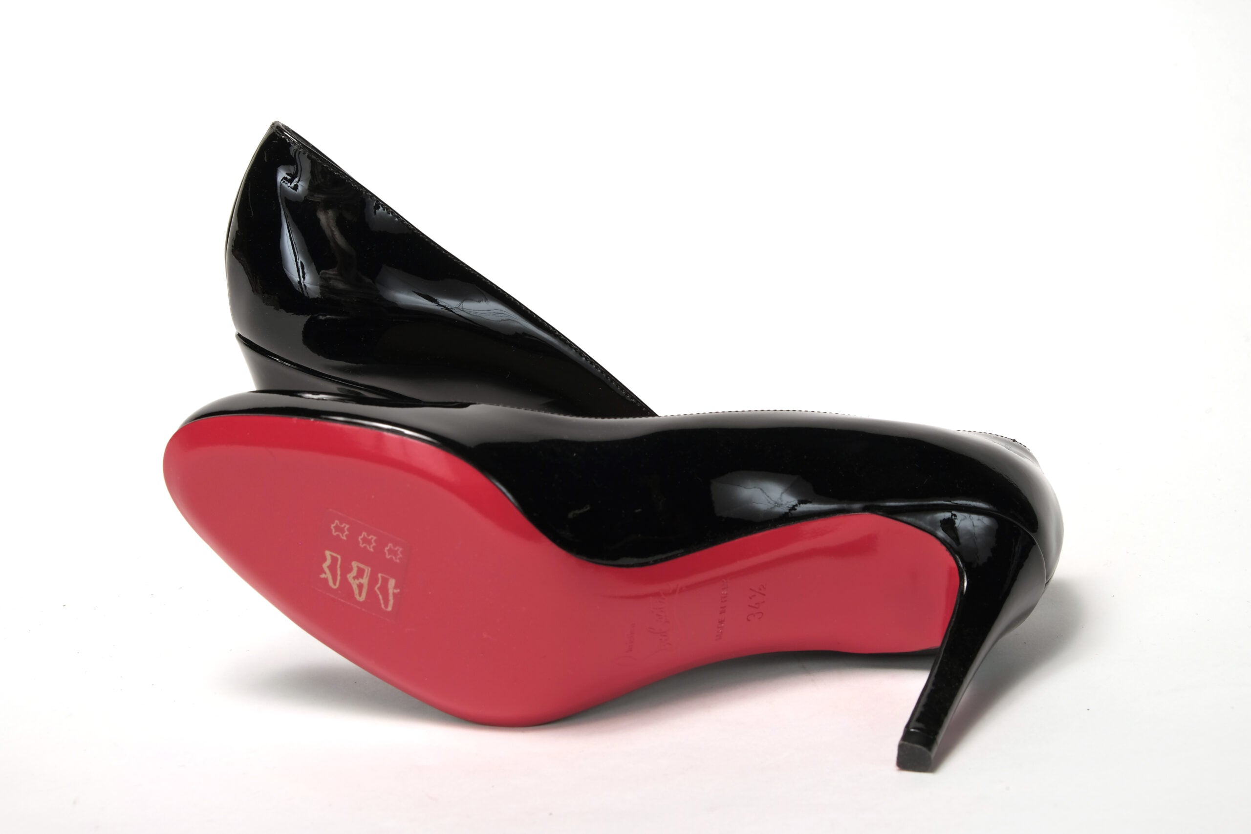 Christian Louboutin Simple Pump 85 Patent Black Heel - DEA STILOSA MILANO