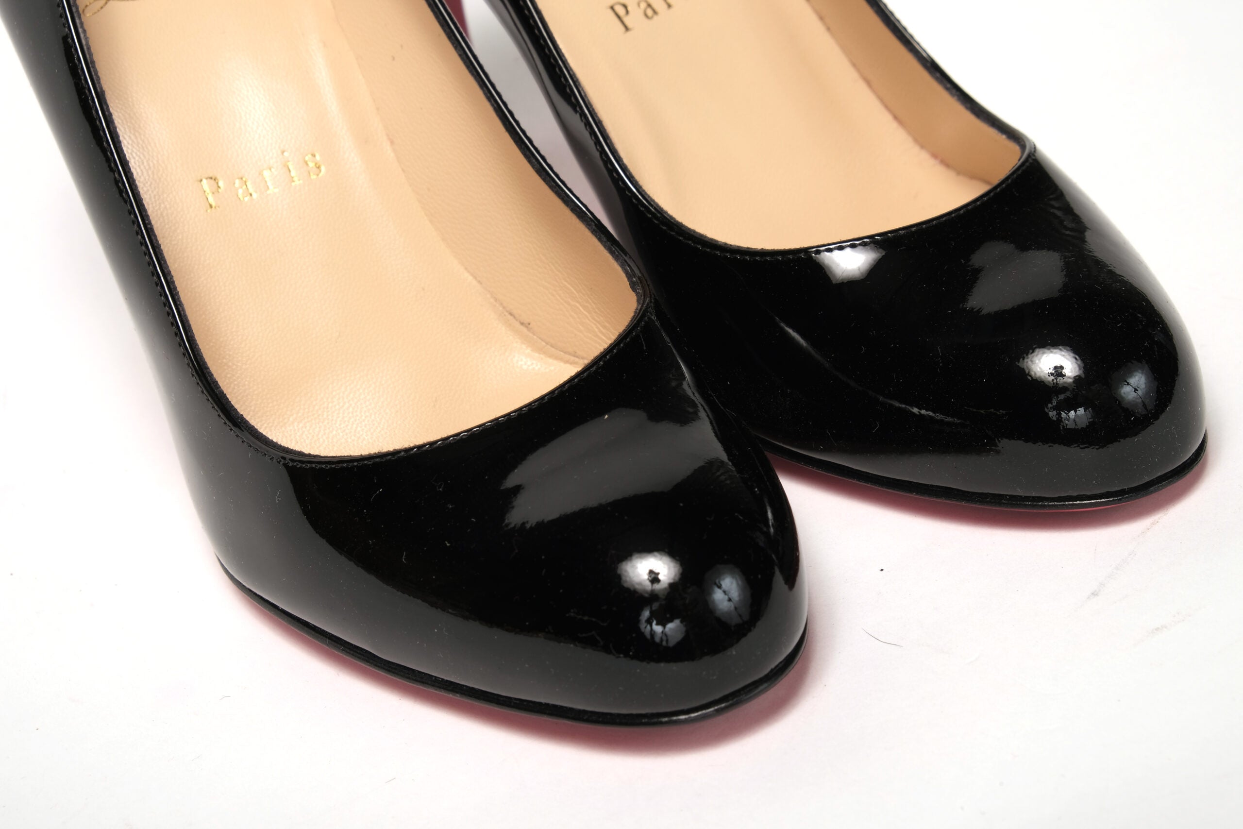 Christian Louboutin Simple Pump 85 Patent Black Heel - DEA STILOSA MILANO