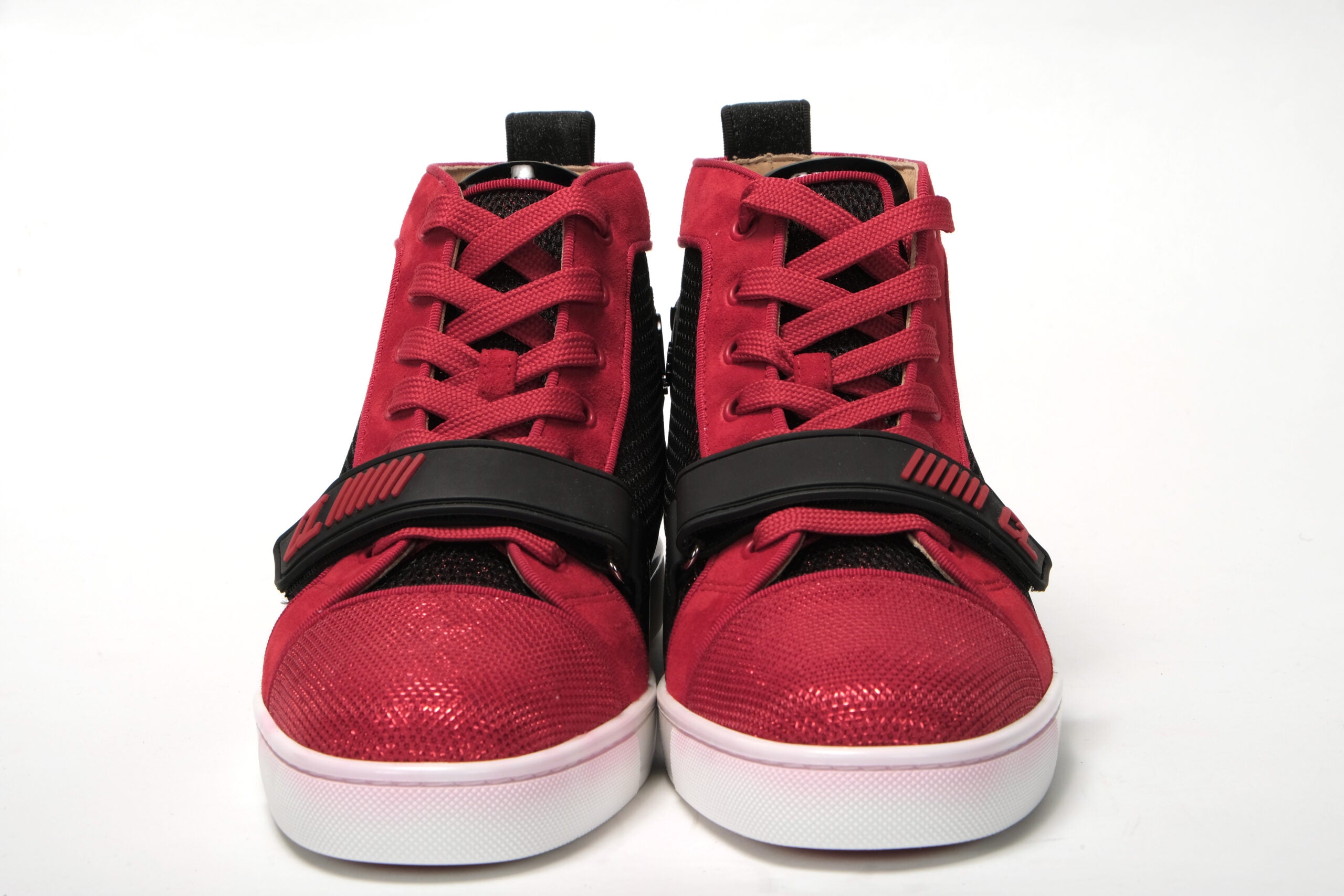 Christian Louboutin Black/Loubi Version Louis Orlato Vs Flat Trico Shoes - DEA STILOSA MILANO