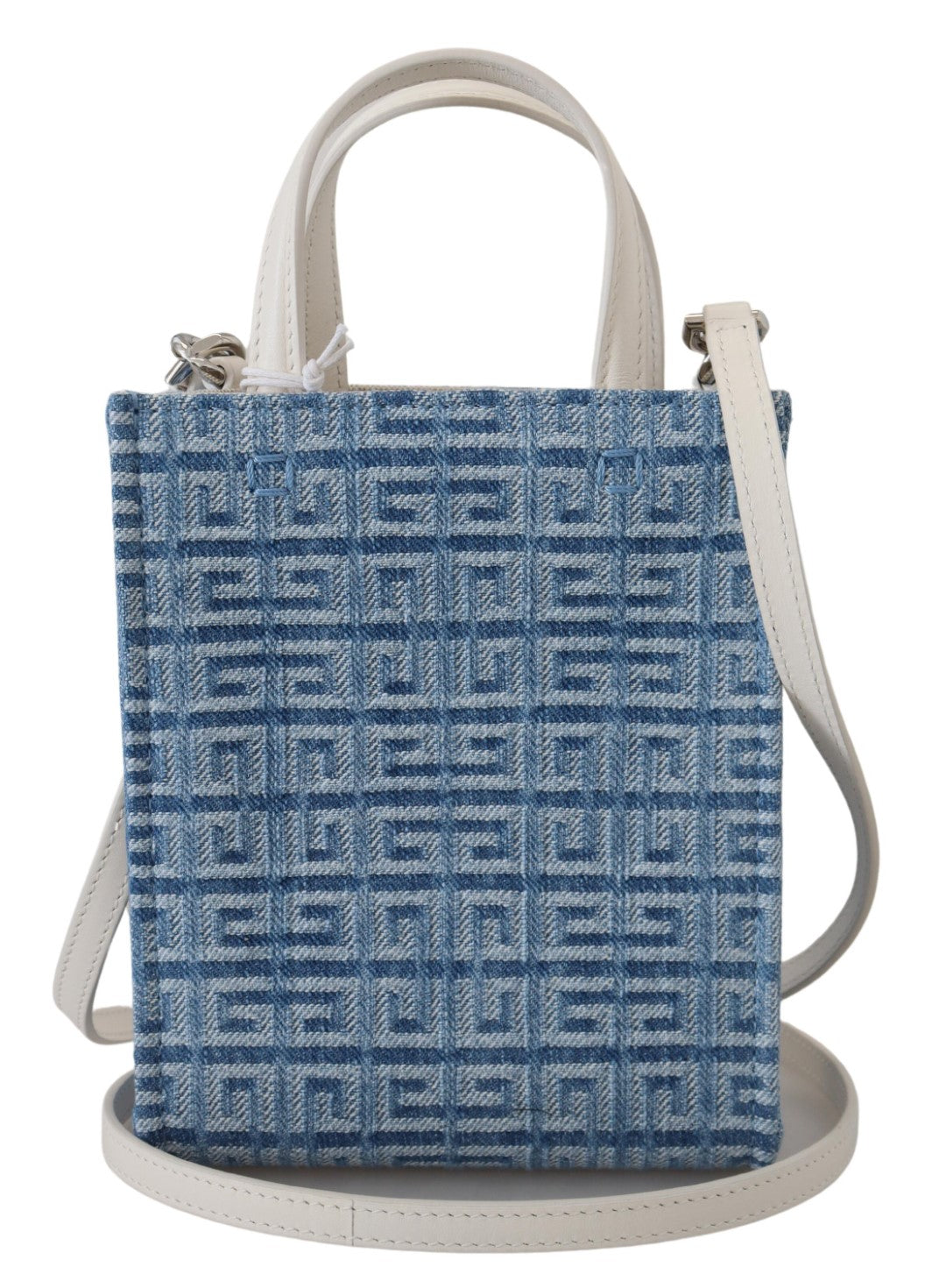 Givenchy Light Blue Coated Canvas Vertical Mini Shoulder Bag - DEA STILOSA MILANO