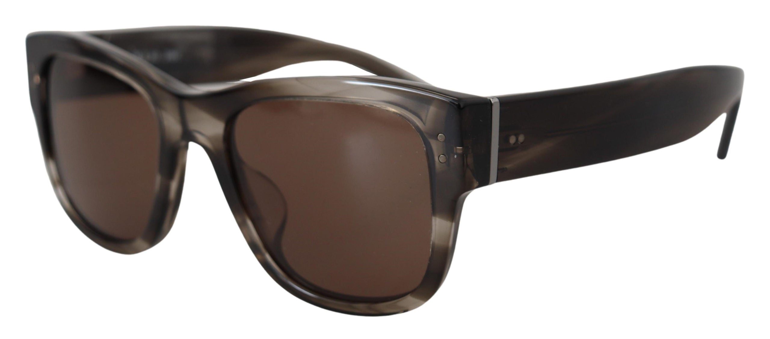 Dolce & Gabbana Brown Acetate Square DG338F Sunglasses - DEA STILOSA MILANO