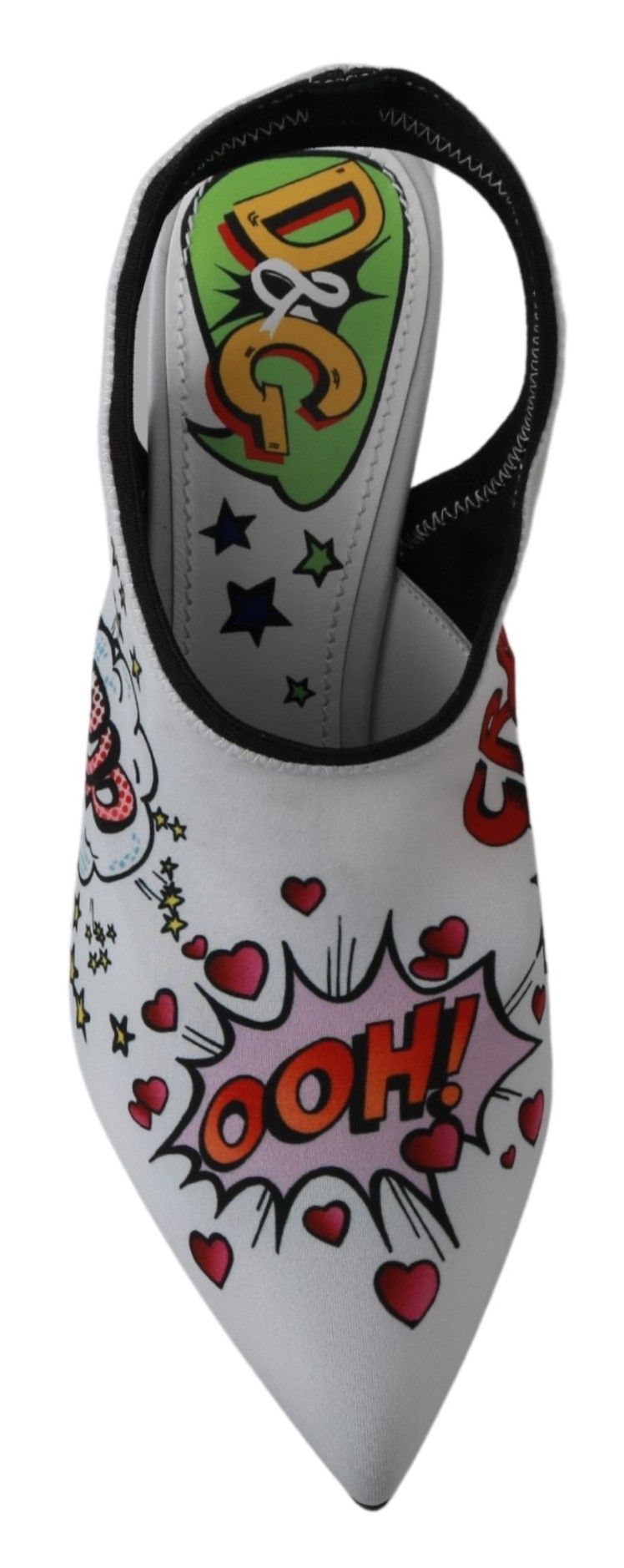 Dolce & Gabbana White WOW Neoprene Stretch Pumps Shoes - DEA STILOSA MILANO