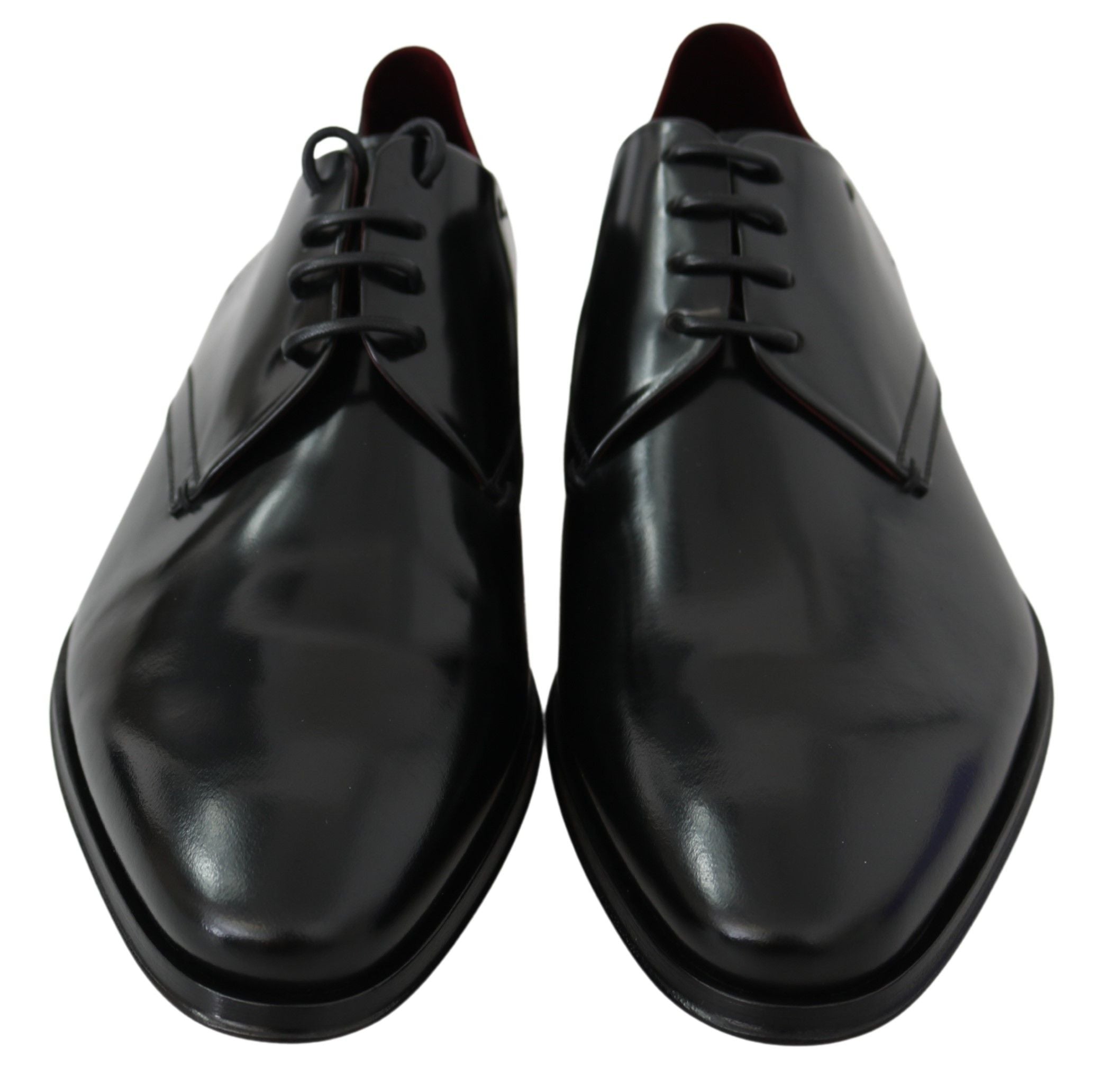 Dolce & Gabbana Black Patent Leather Lace Derby Shoes - DEA STILOSA MILANO