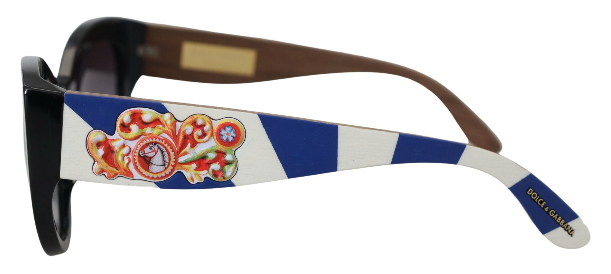 Dolce & Gabbana Black DG4278F Acetate Frame Carretto Cat Eye Sunglasses - DEA STILOSA MILANO