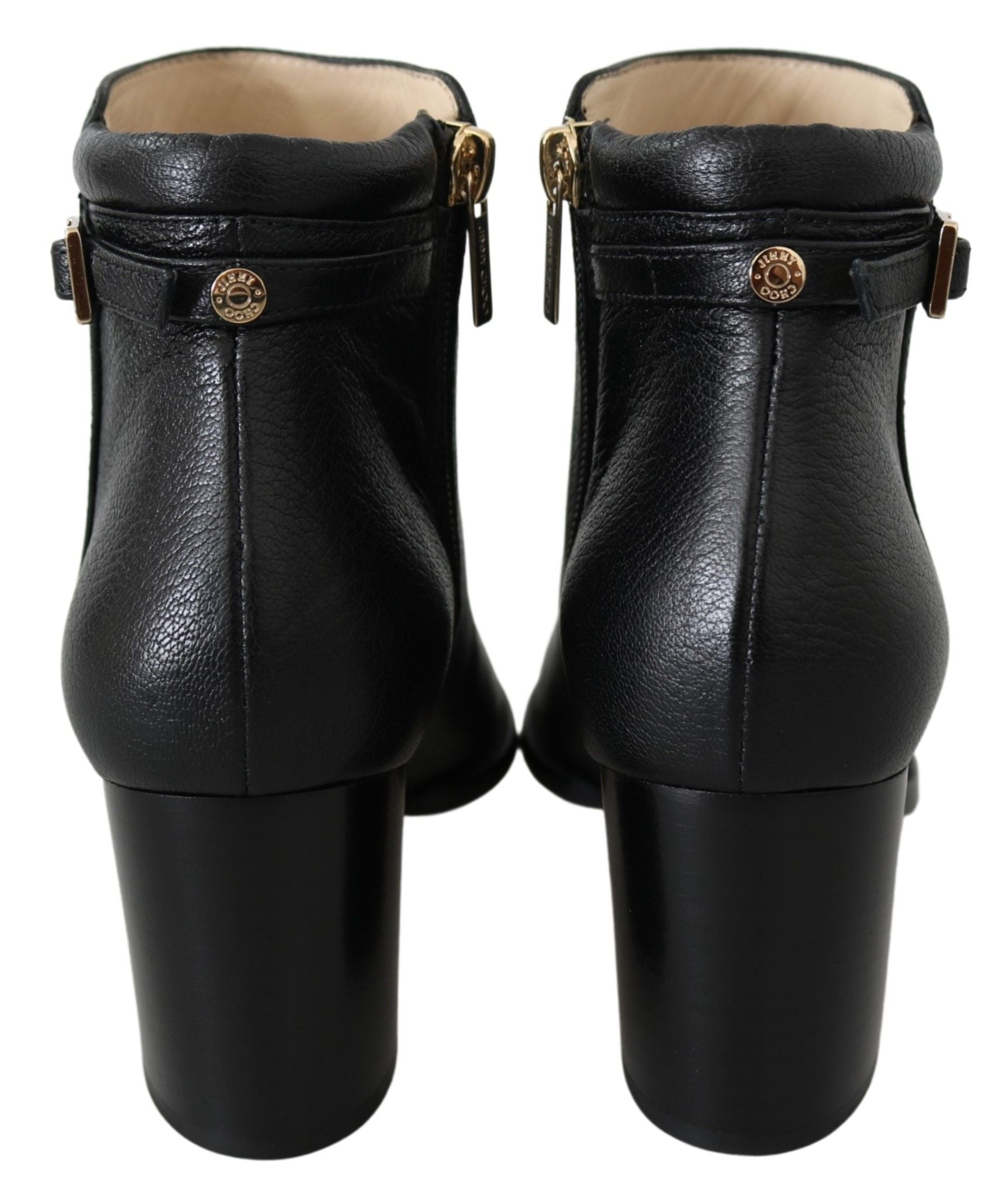 Jimmy Choo Black Leather Method 65 Boots - DEA STILOSA MILANO