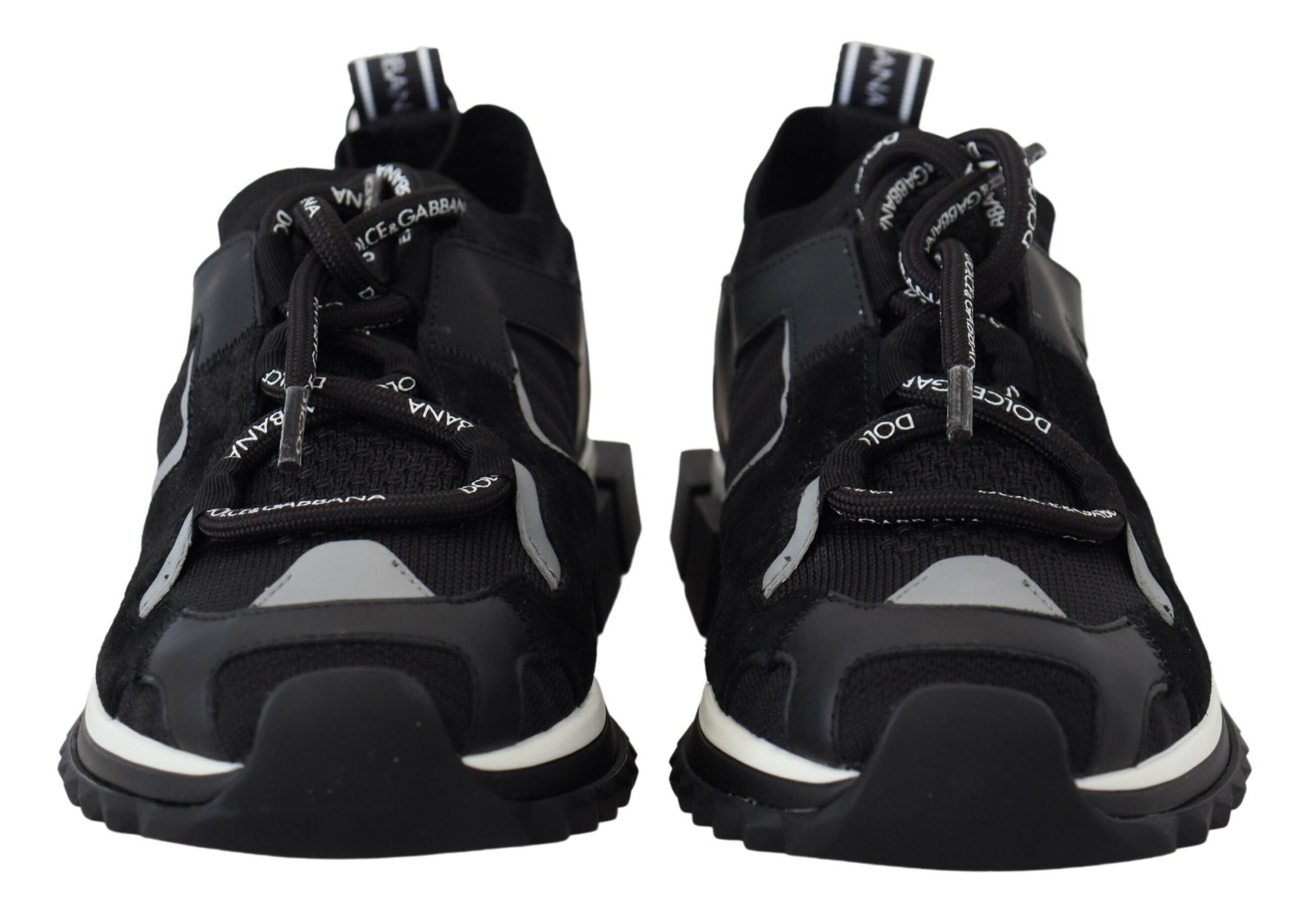 Dolce & Gabbana Black Mesh Sorrento Trekking Sneakers Shoes - DEA STILOSA MILANO