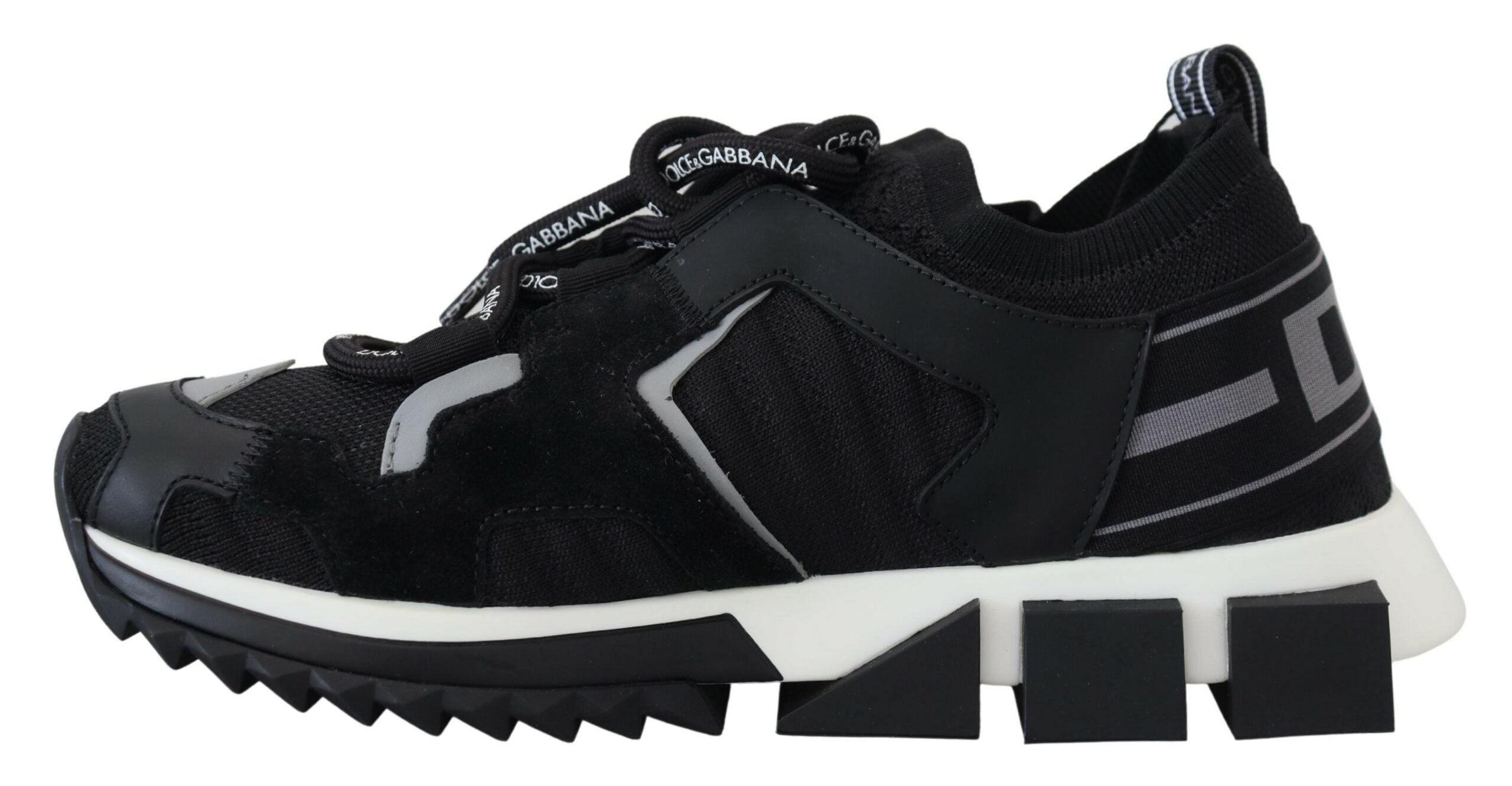 Dolce & Gabbana Black Mesh Sorrento Trekking Sneakers Shoes - DEA STILOSA MILANO