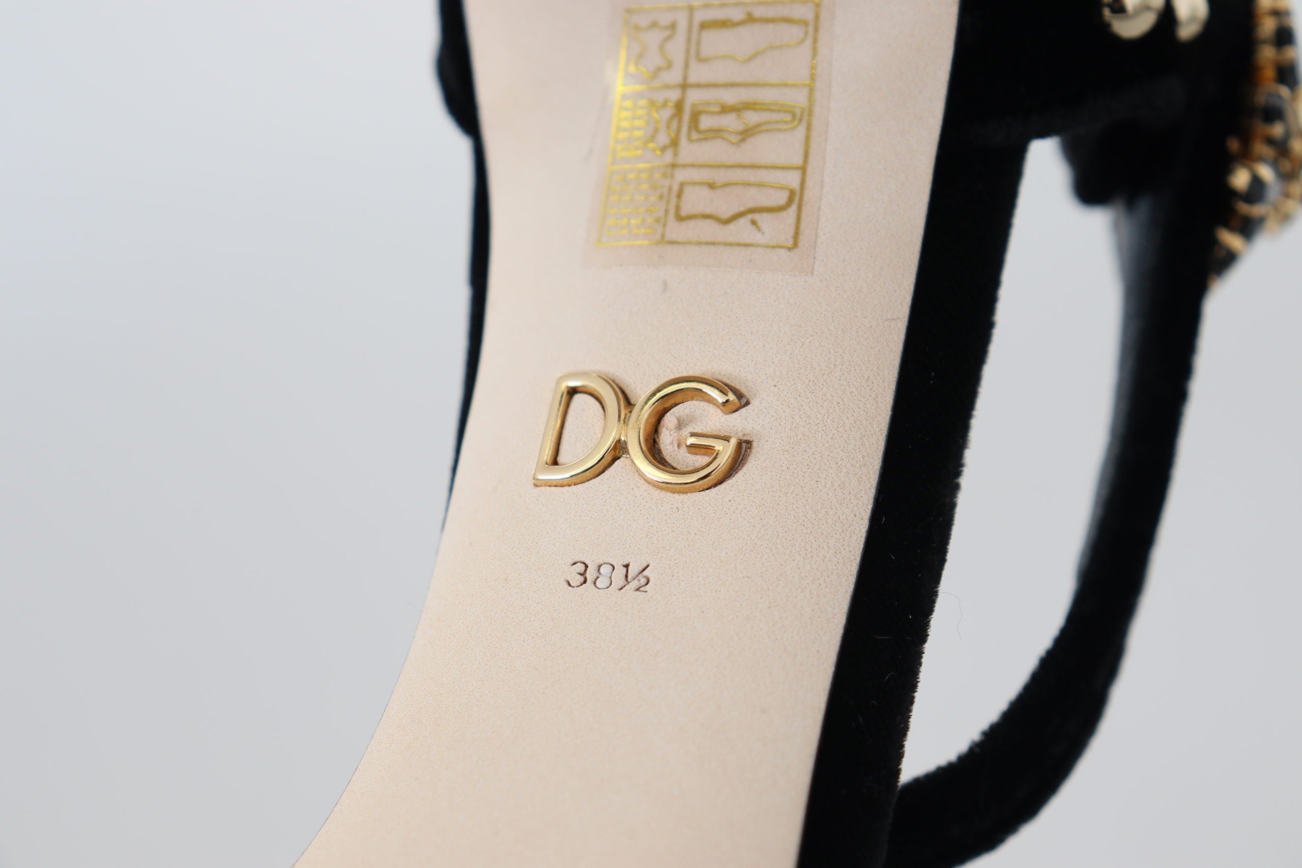 Dolce & Gabbana Black Pearl Crystal Vally Heels Sandals Shoes - DEA STILOSA MILANO