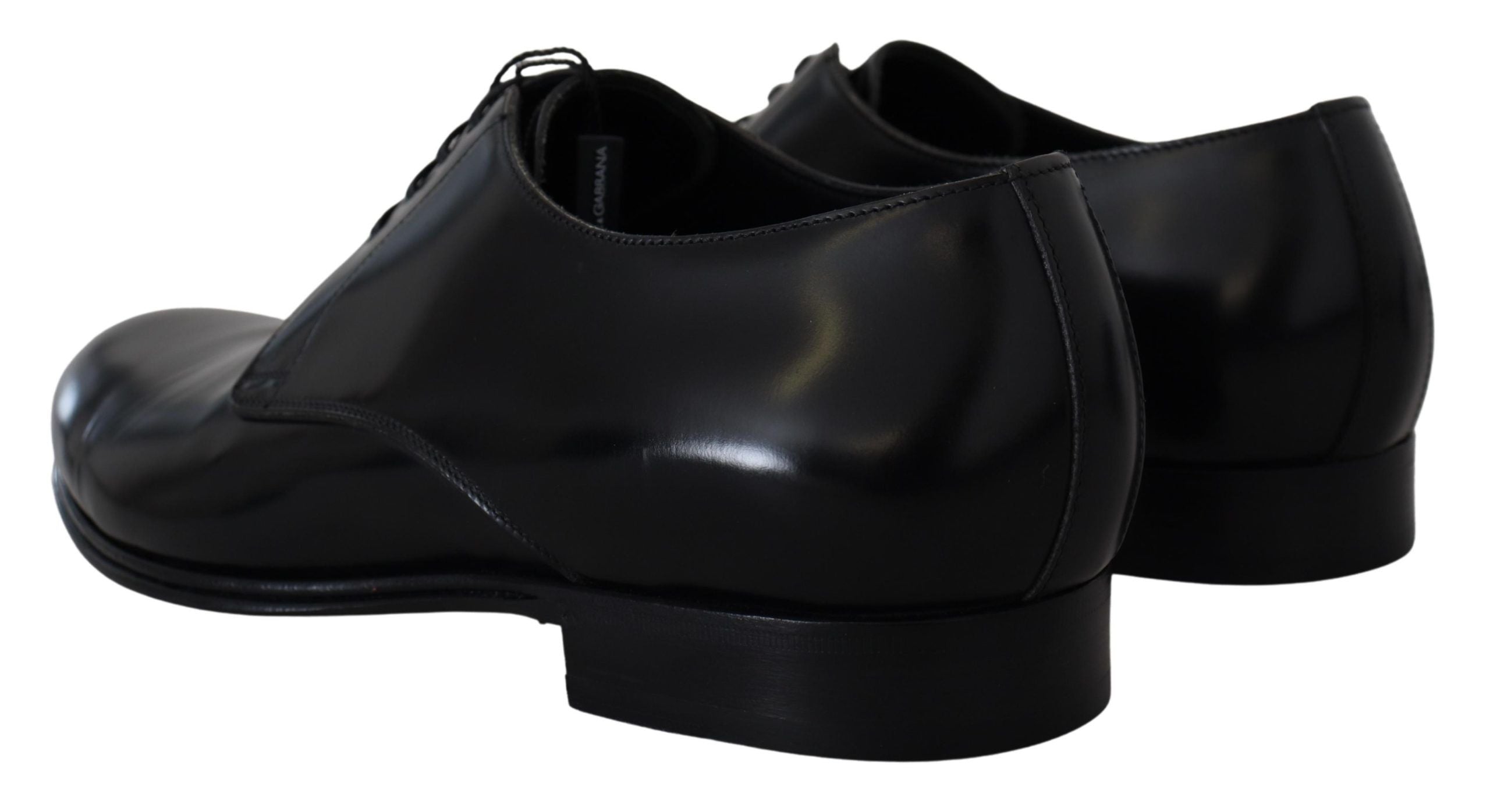 Dolce & Gabbana Black Leather Formal Dress Shoes - DEA STILOSA MILANO