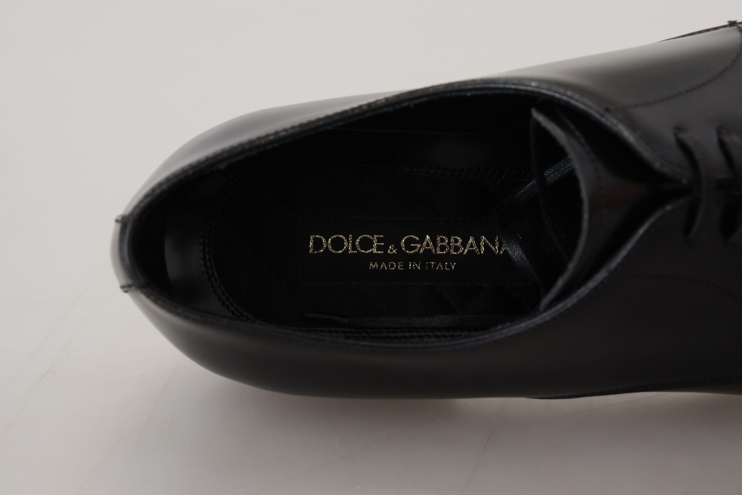 Dolce & Gabbana Black Leather Formal Dress Shoes - DEA STILOSA MILANO