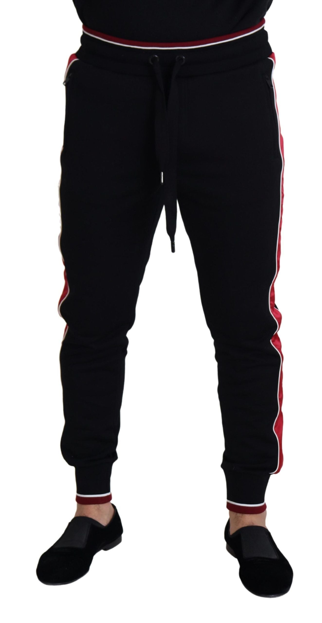 Dolce & Gabbana Black Cotton Logo Sweatpants Jogging Pants - DEA STILOSA MILANO