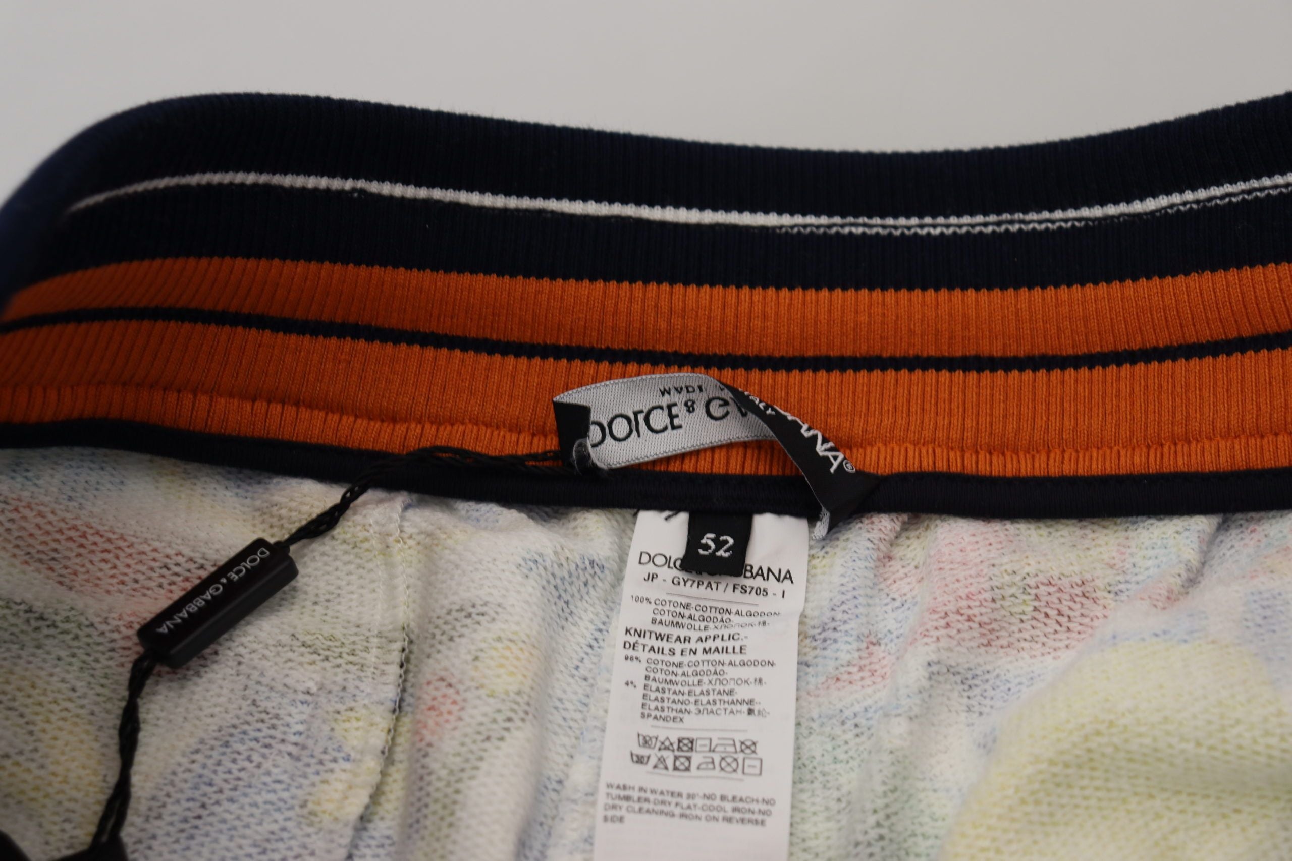 Dolce & Gabbana Majolica Print Cotton Sport Trousers - DEA STILOSA MILANO