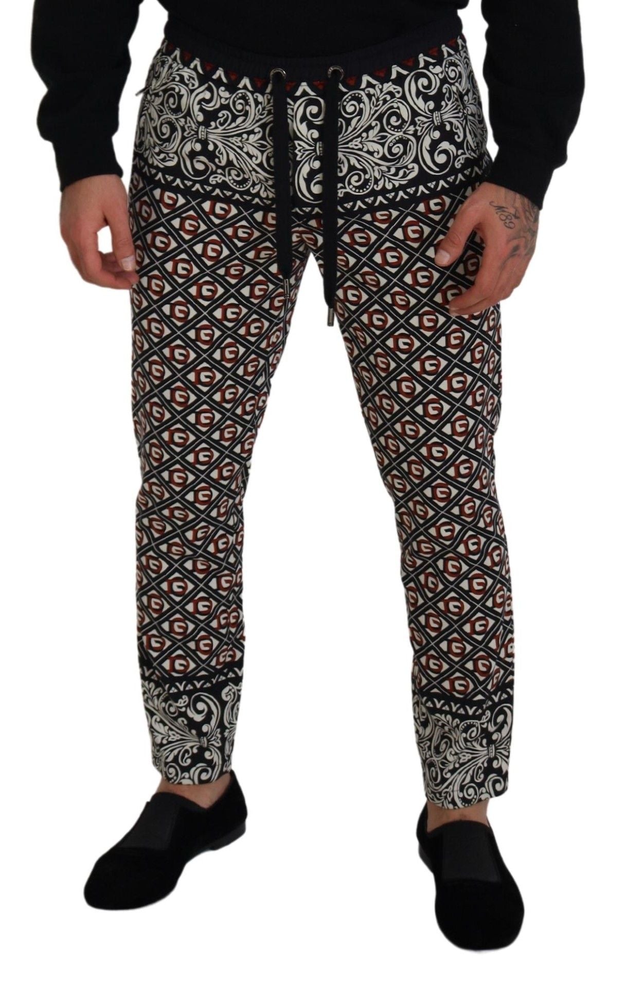 Dolce & Gabbana Multicolor Baroque Sweatpants Jogging Pants - DEA STILOSA MILANO
