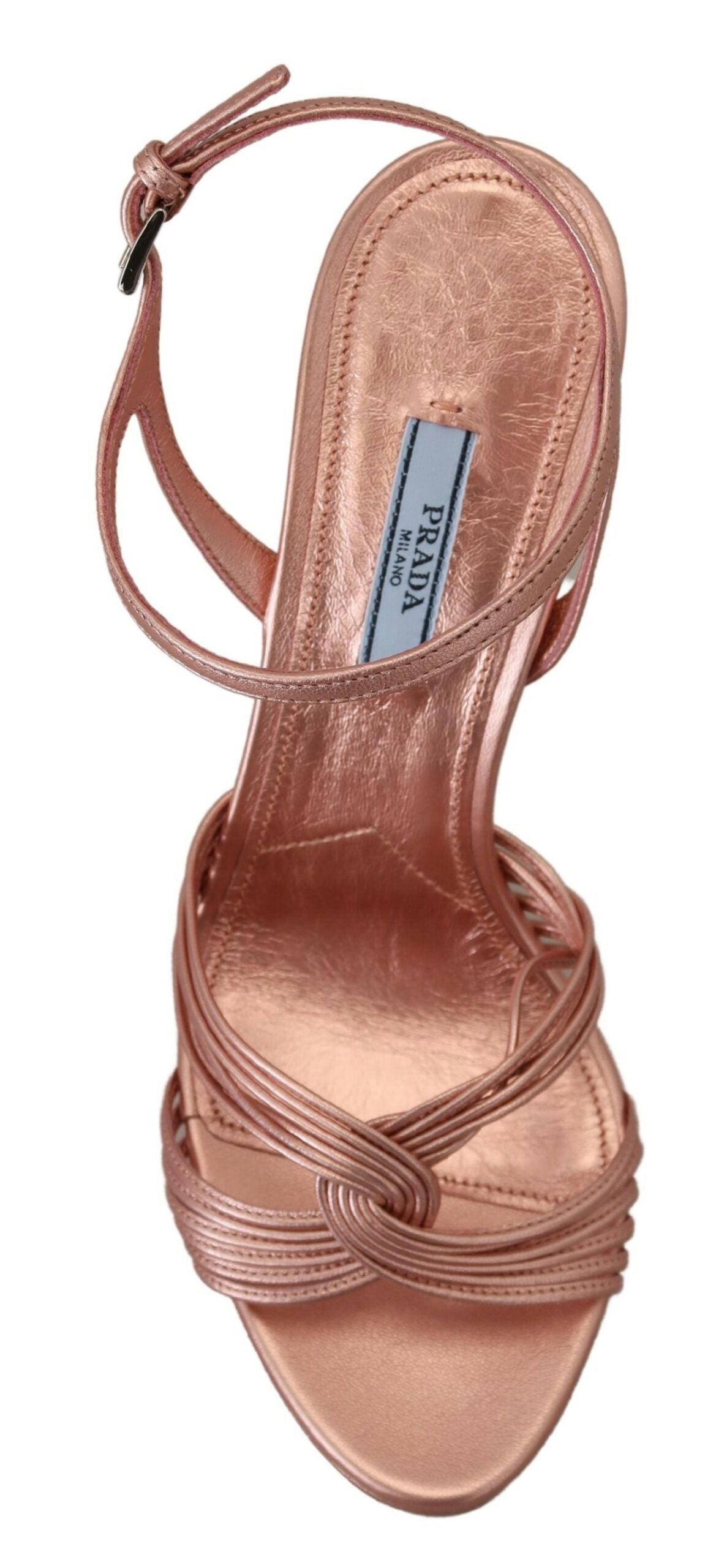 Prada Ankle Strap Heels Stiletto Sandals Leather - DEA STILOSA MILANO