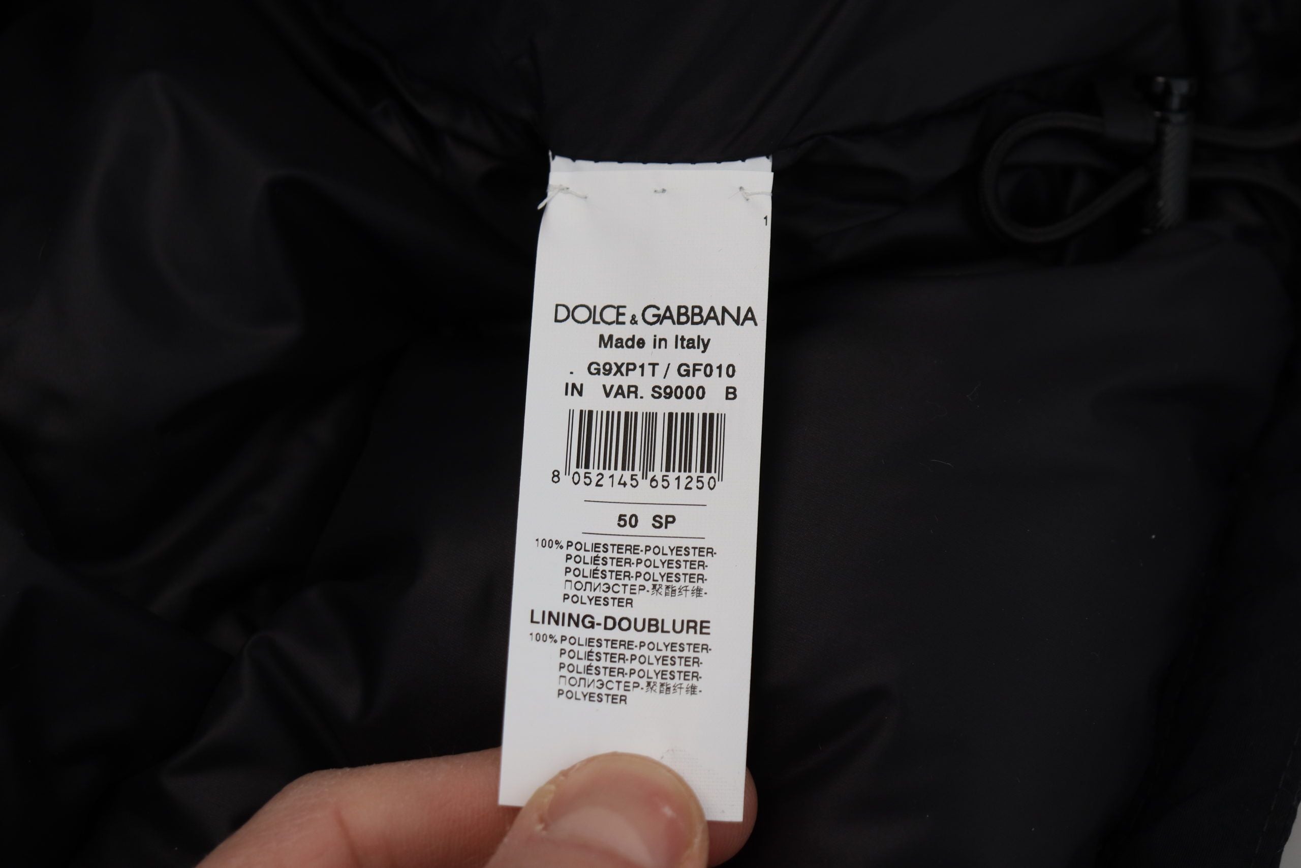 Dolce & Gabbana Black Polyester Hooded Short Sleeves Jacket - DEA STILOSA MILANO