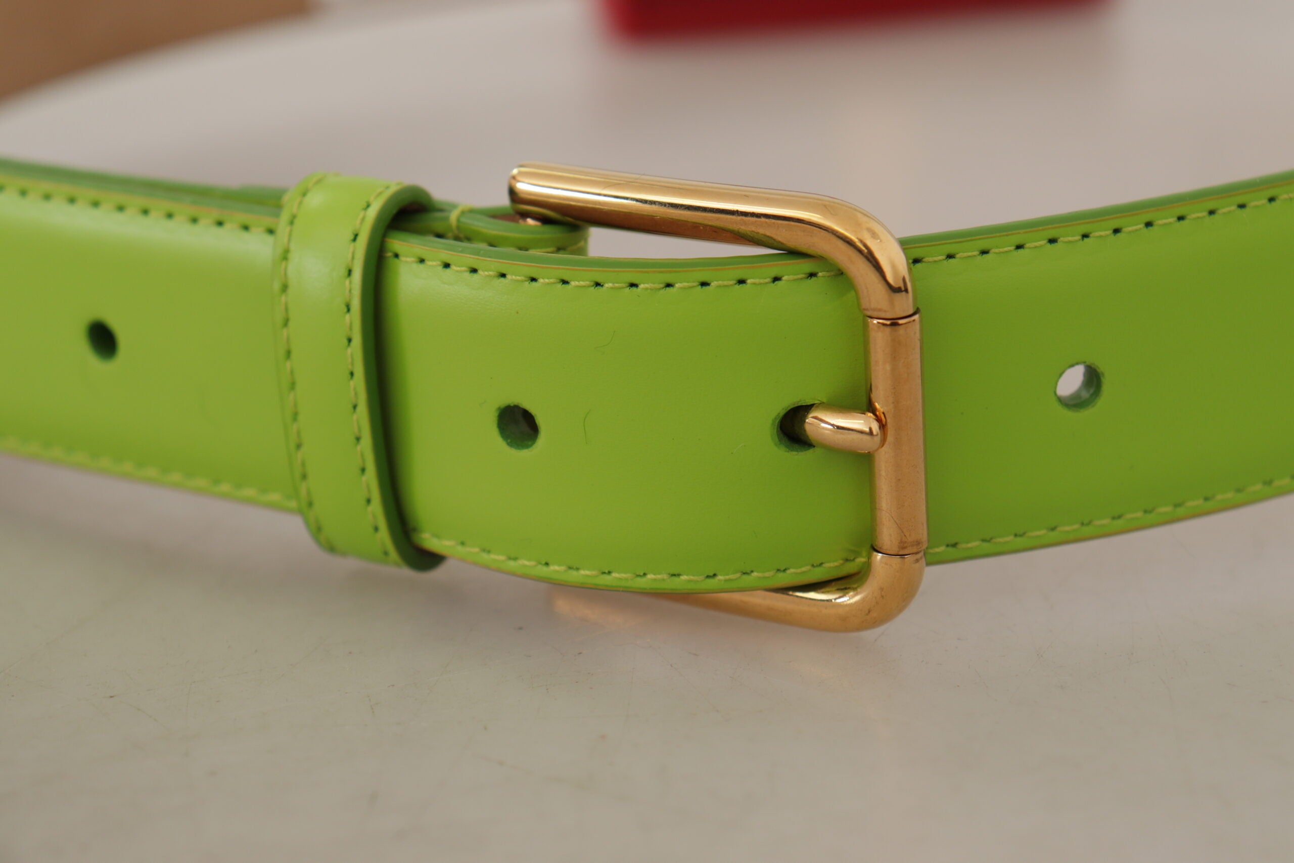 Dolce & Gabbana Green Leather Devotion Heart Micro Bag Headphones Belt - DEA STILOSA MILANO